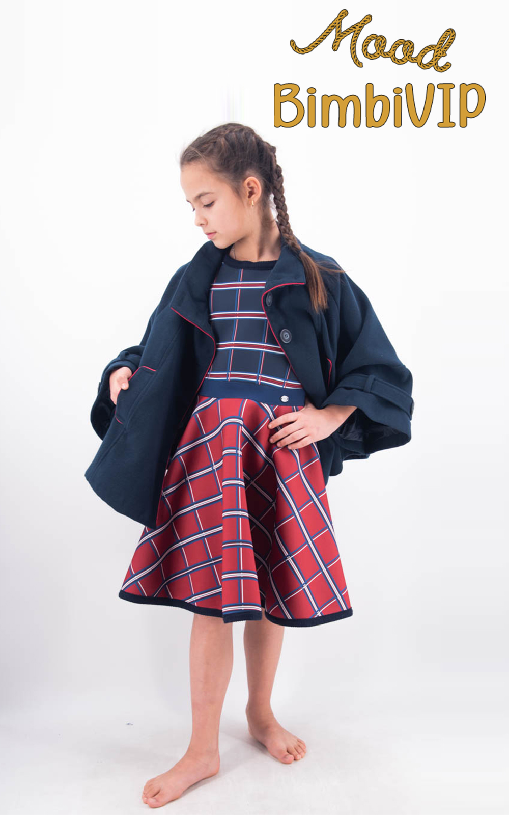 Outfit Byblos Girl Casual Chic Fantasia Quadretti Inverno 2020