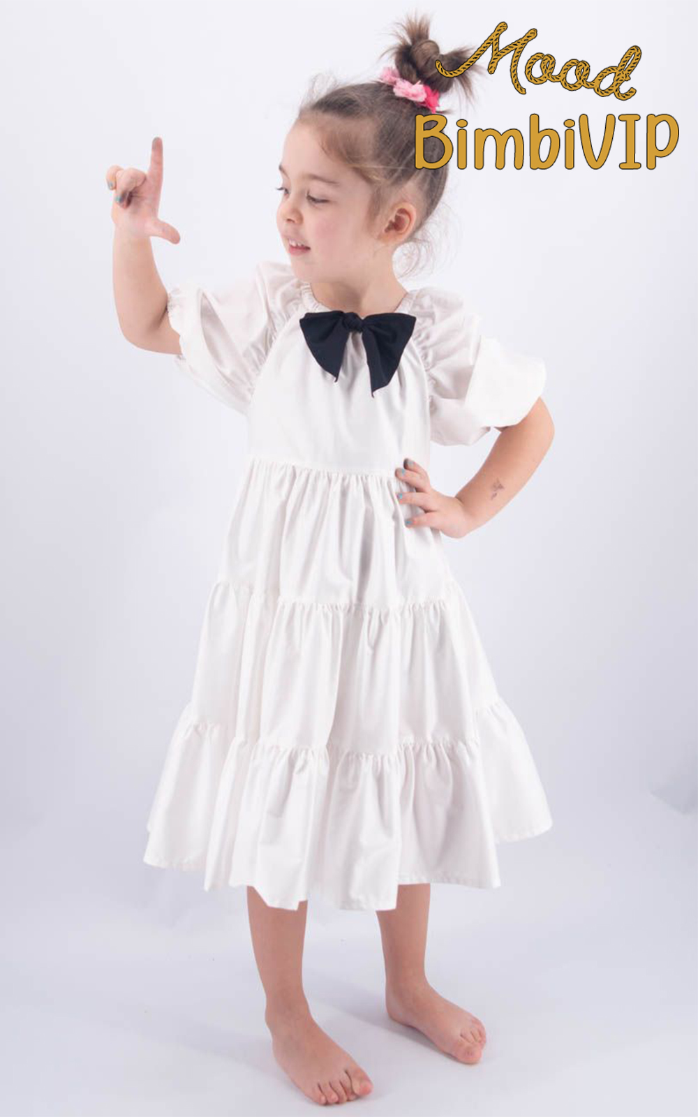 Outfit Il Gufo Casual Chic Baby Girl Look Total White Estate 2020