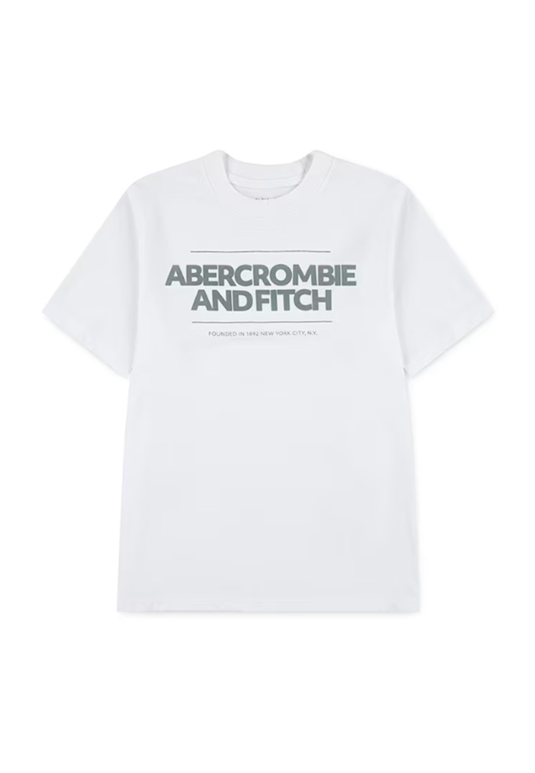 T-shirt bianca a girocollo con stampa