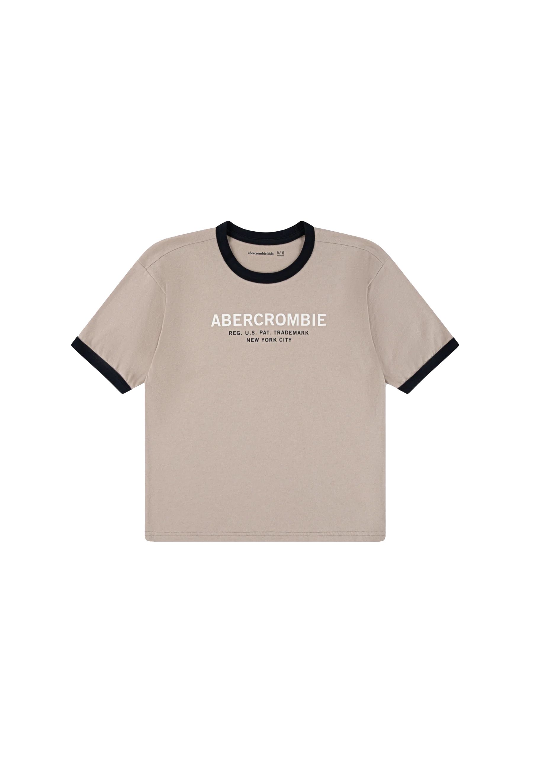 T-shirt grigia ringer