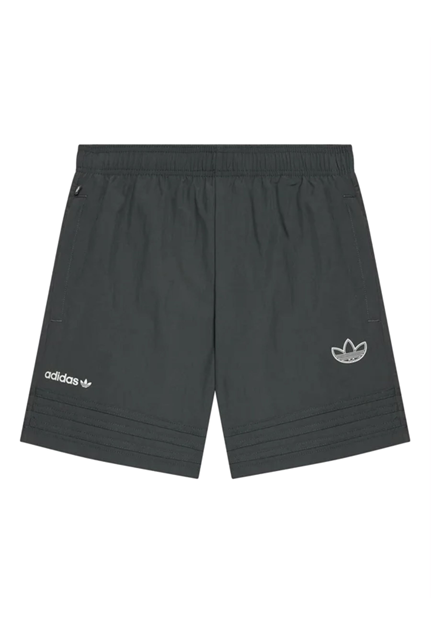 Shorts  tinta unita con stampa Logo