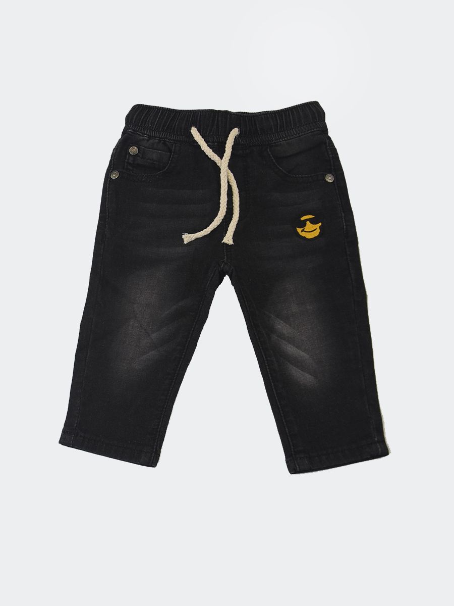 Pantalone denim nero