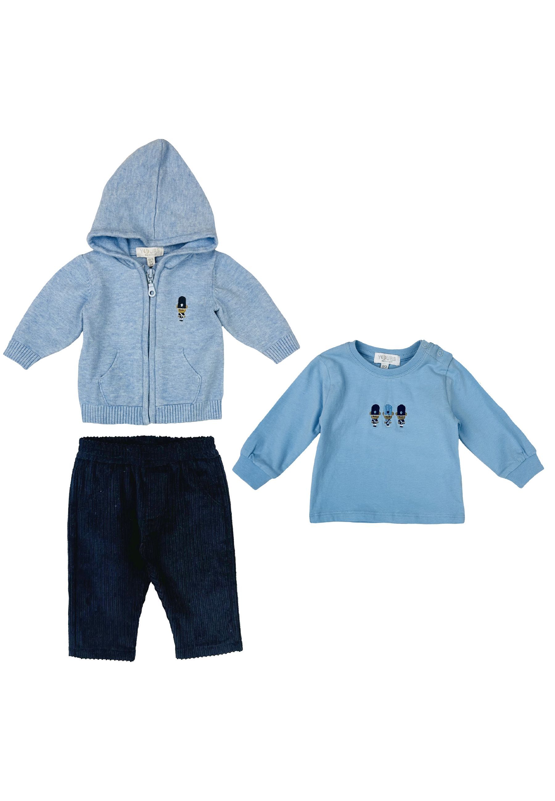 Completo Sportivo Tris Cardigan maglia e pantalone