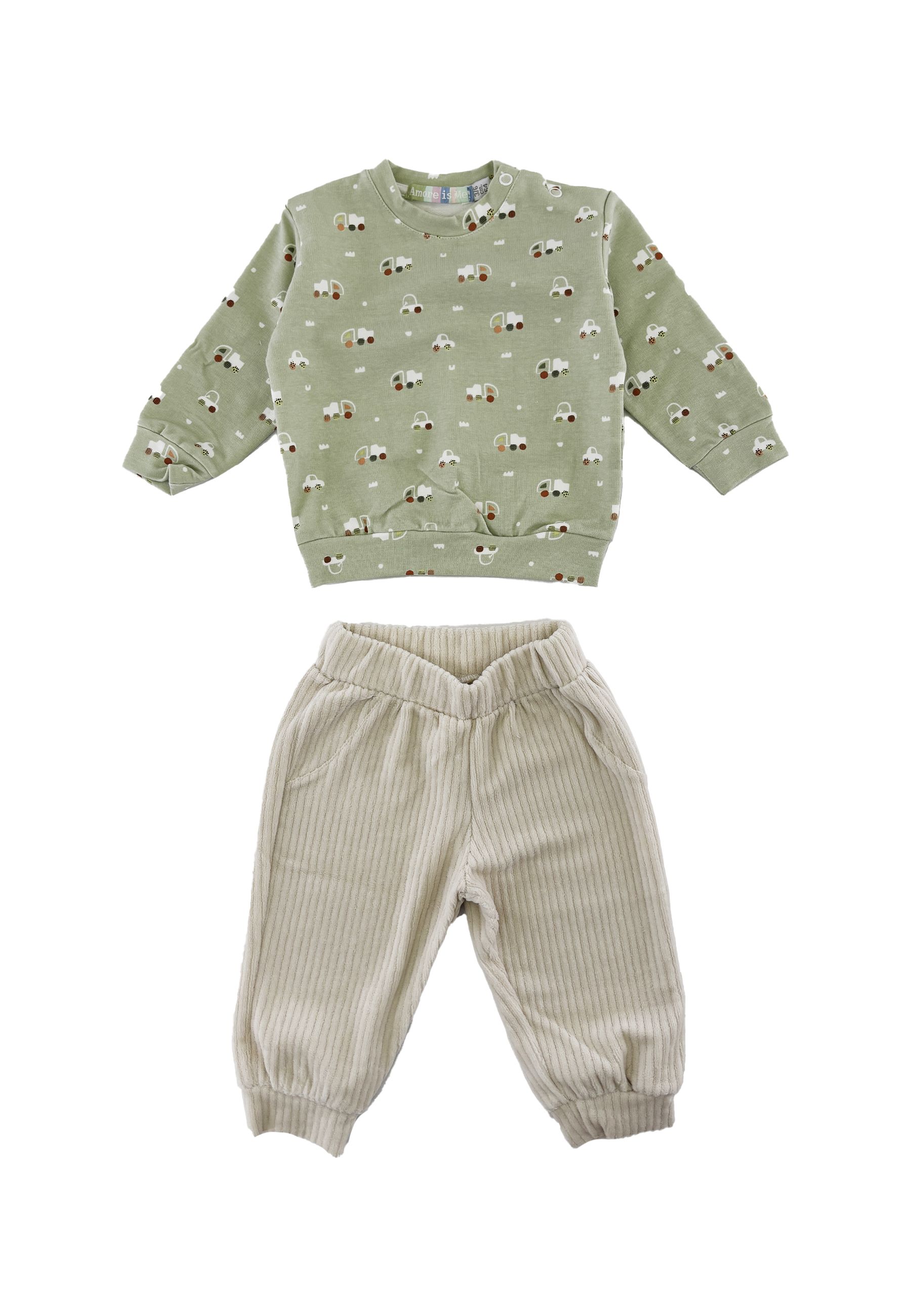 Completo Sportivo Set felpa e pantalone