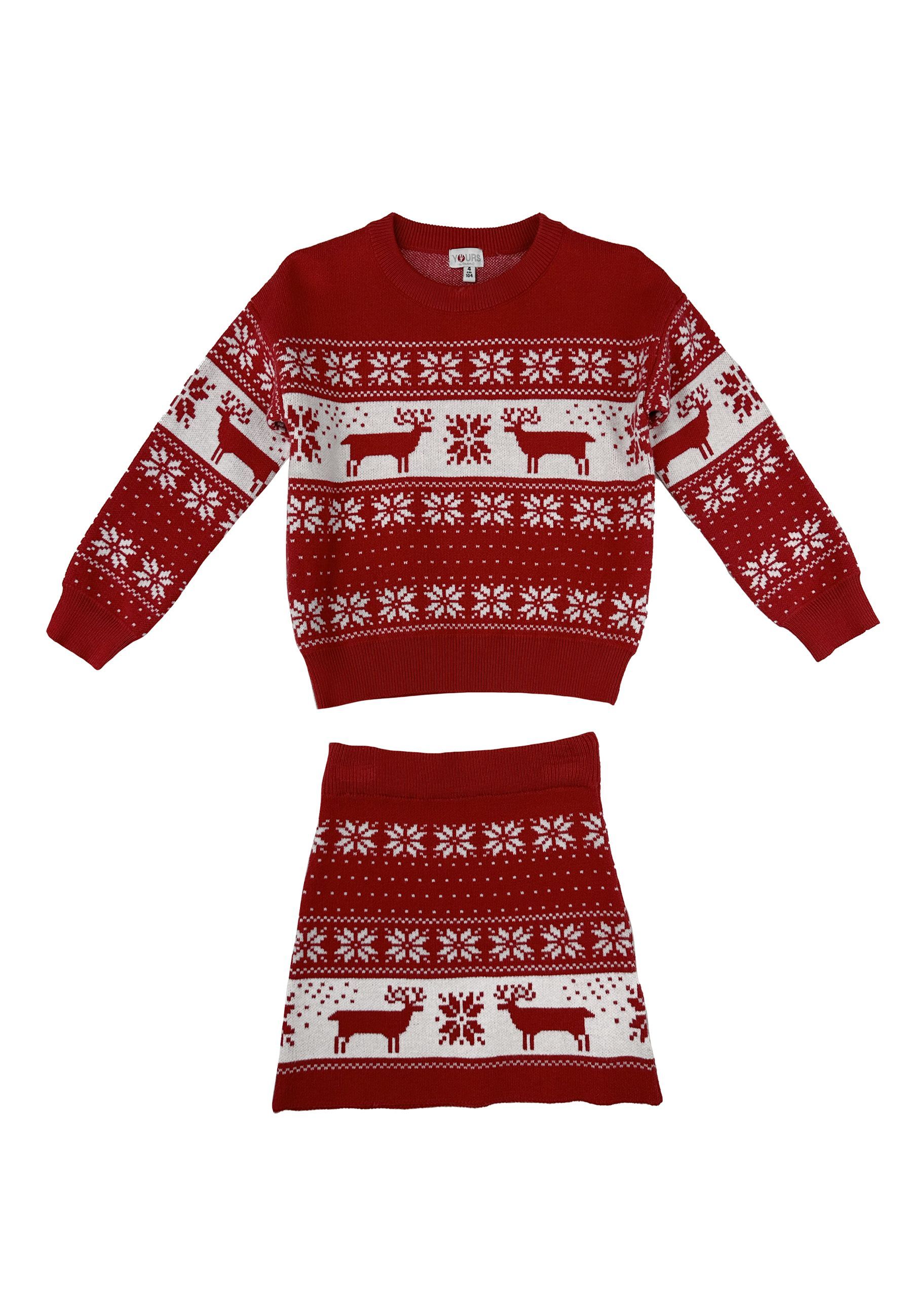 Completo Sportivo set tema Natalizio Jaquard rosso