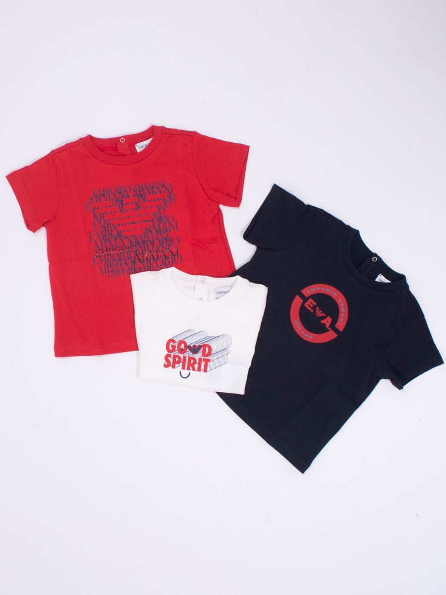 T-shirt Set manica corta con stampe logo