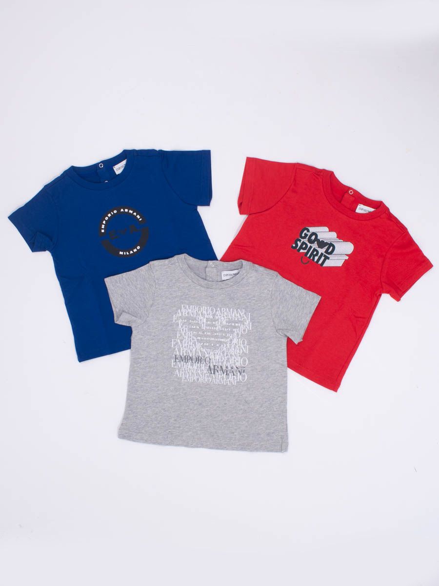 T-shirt Set manica corta con stampe logo