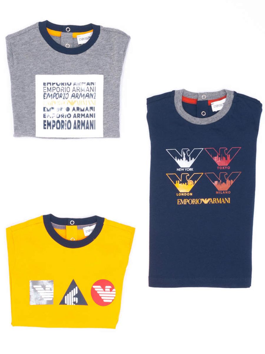 T-shirt Set manica corta stampa fantasia Emporio