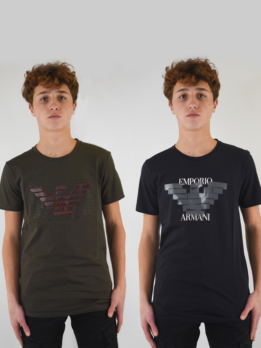 T-shirt set manica corta stampa Emporio