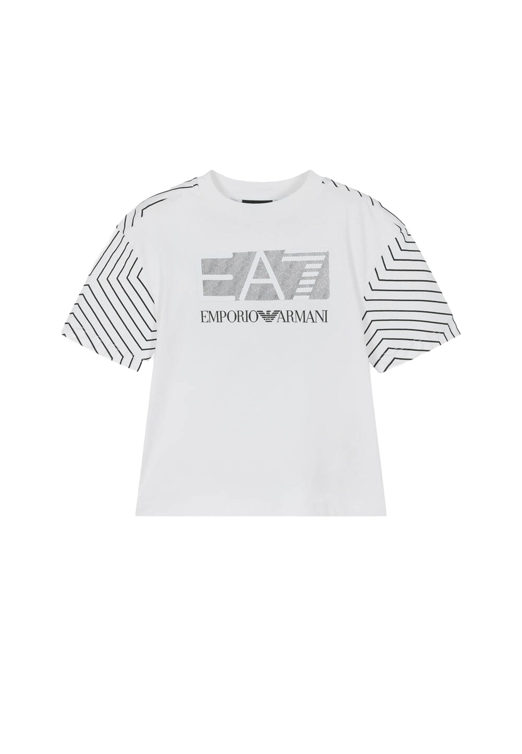 T-shirt logo EA7 in contrasto