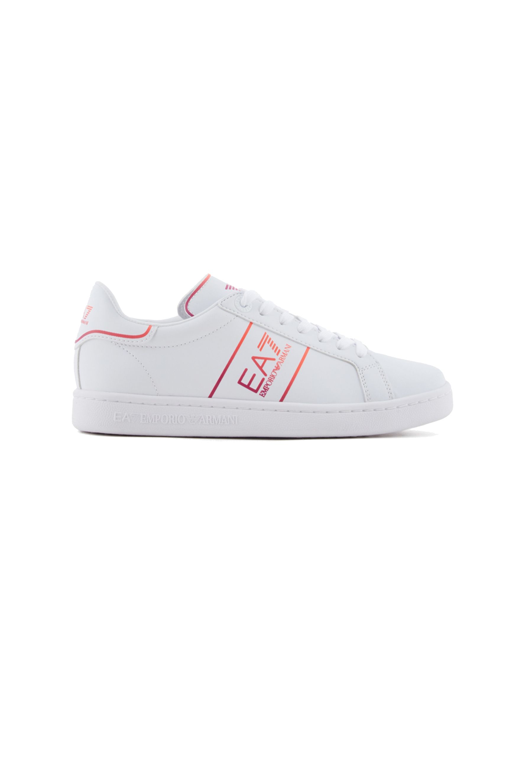 Sneakers in ecopelle con lacci