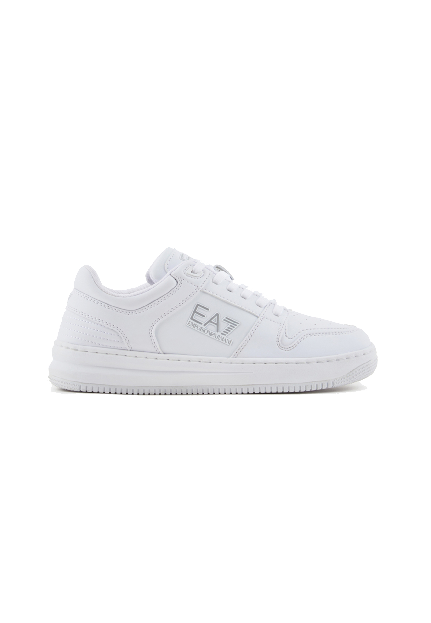 Sneakers in ecopelle con lacci