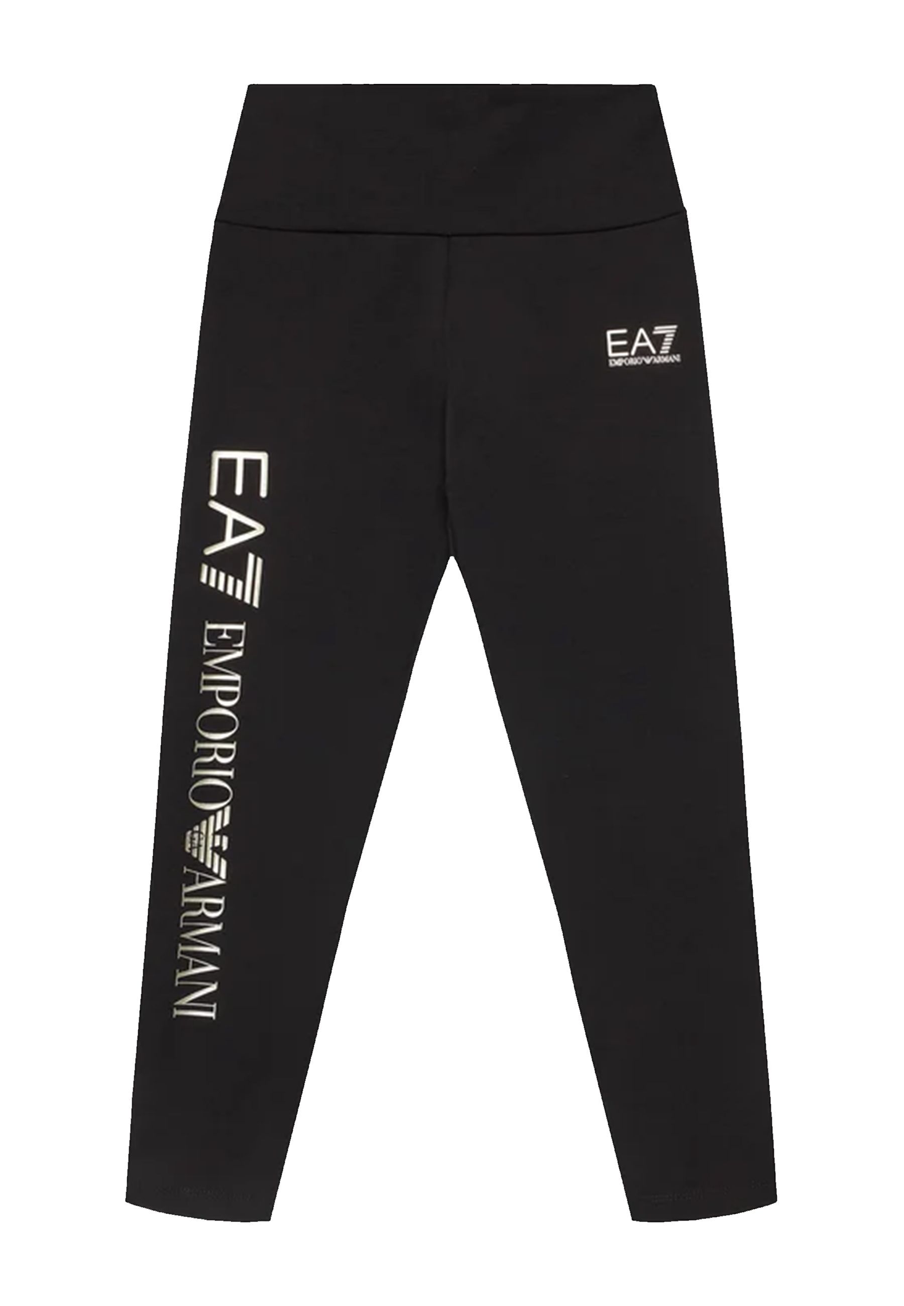 Leggings tinta unita con Logo