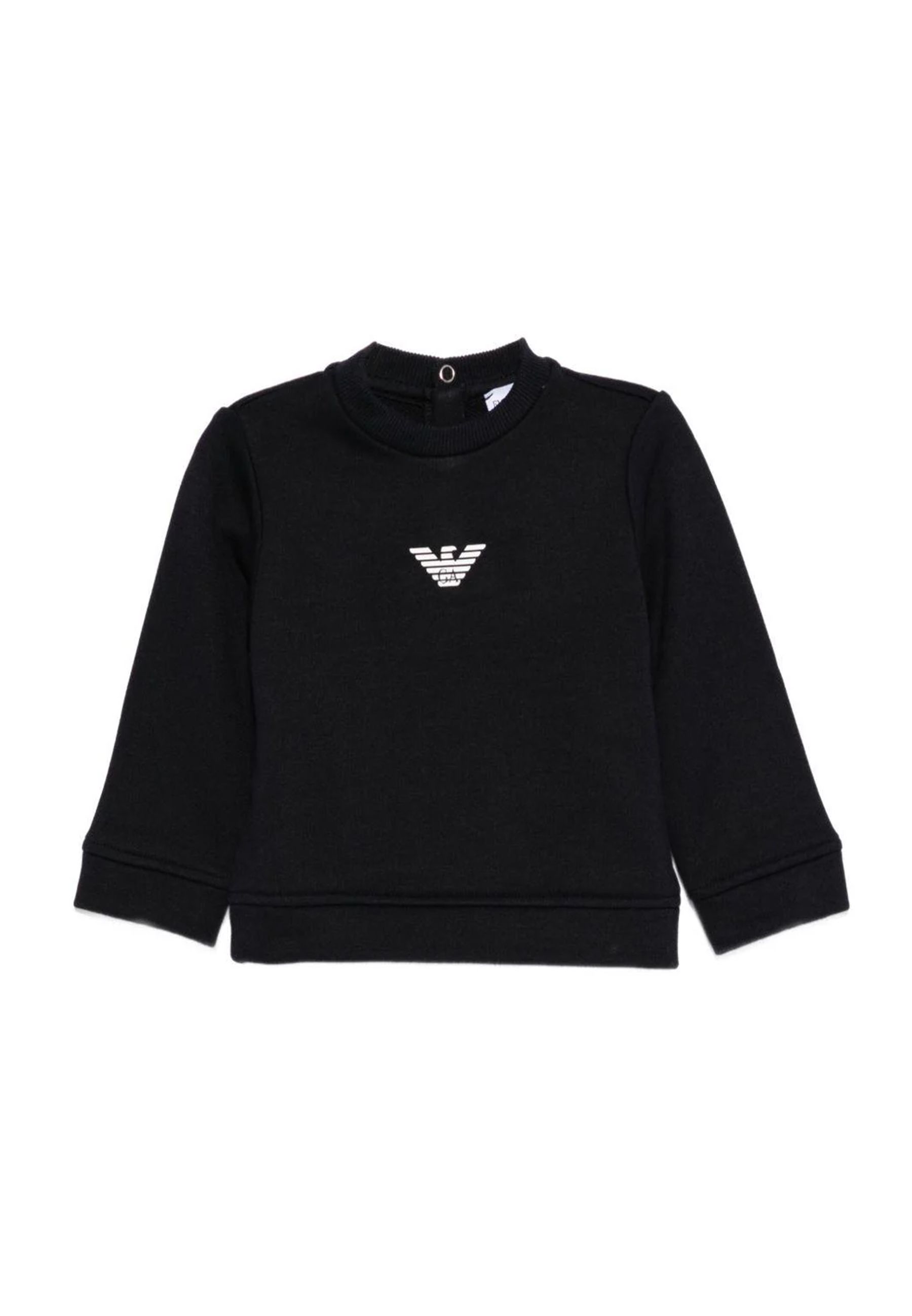 Felpa neonato girocollo blu 