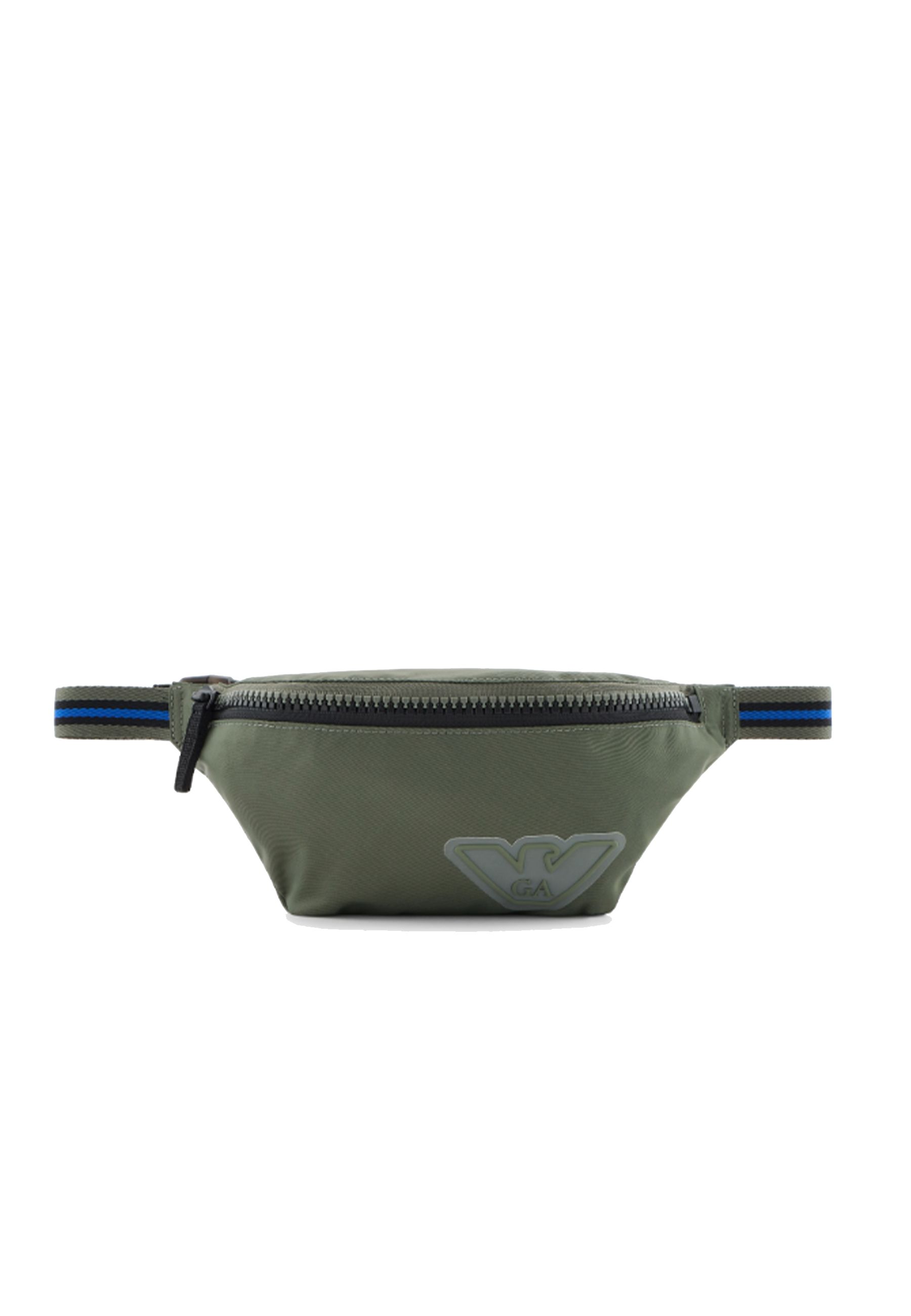 Marsupio Verde con Zip e Logo