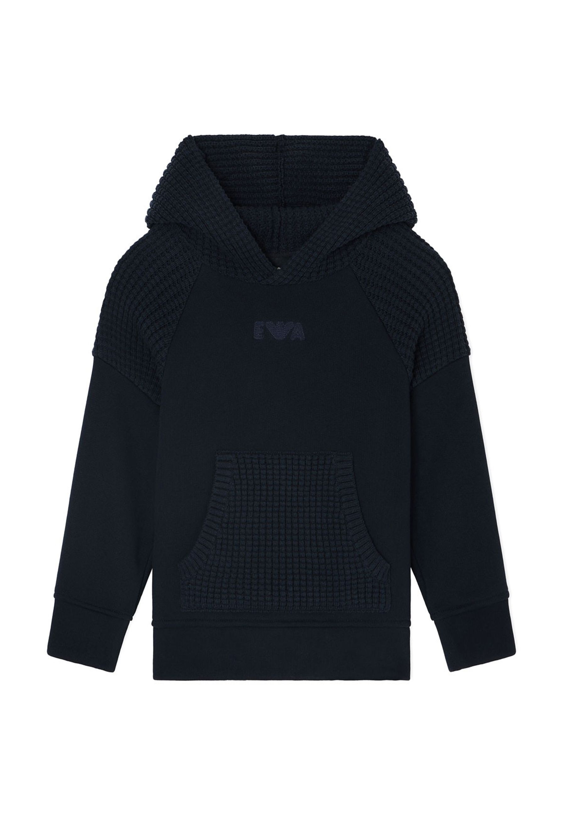 Felpa blu con Cappuccio