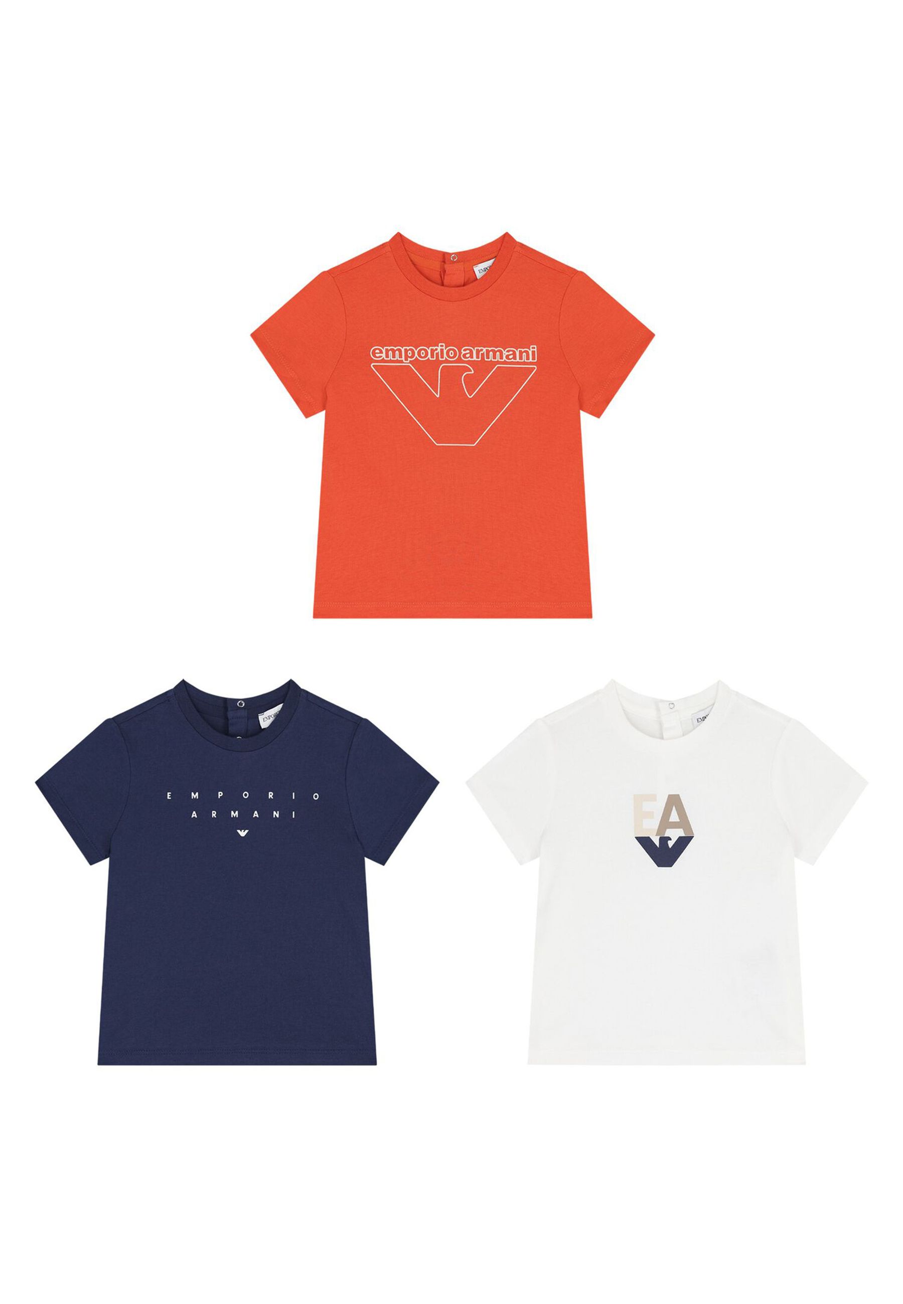 T-shirt Tris girocollo con stampa