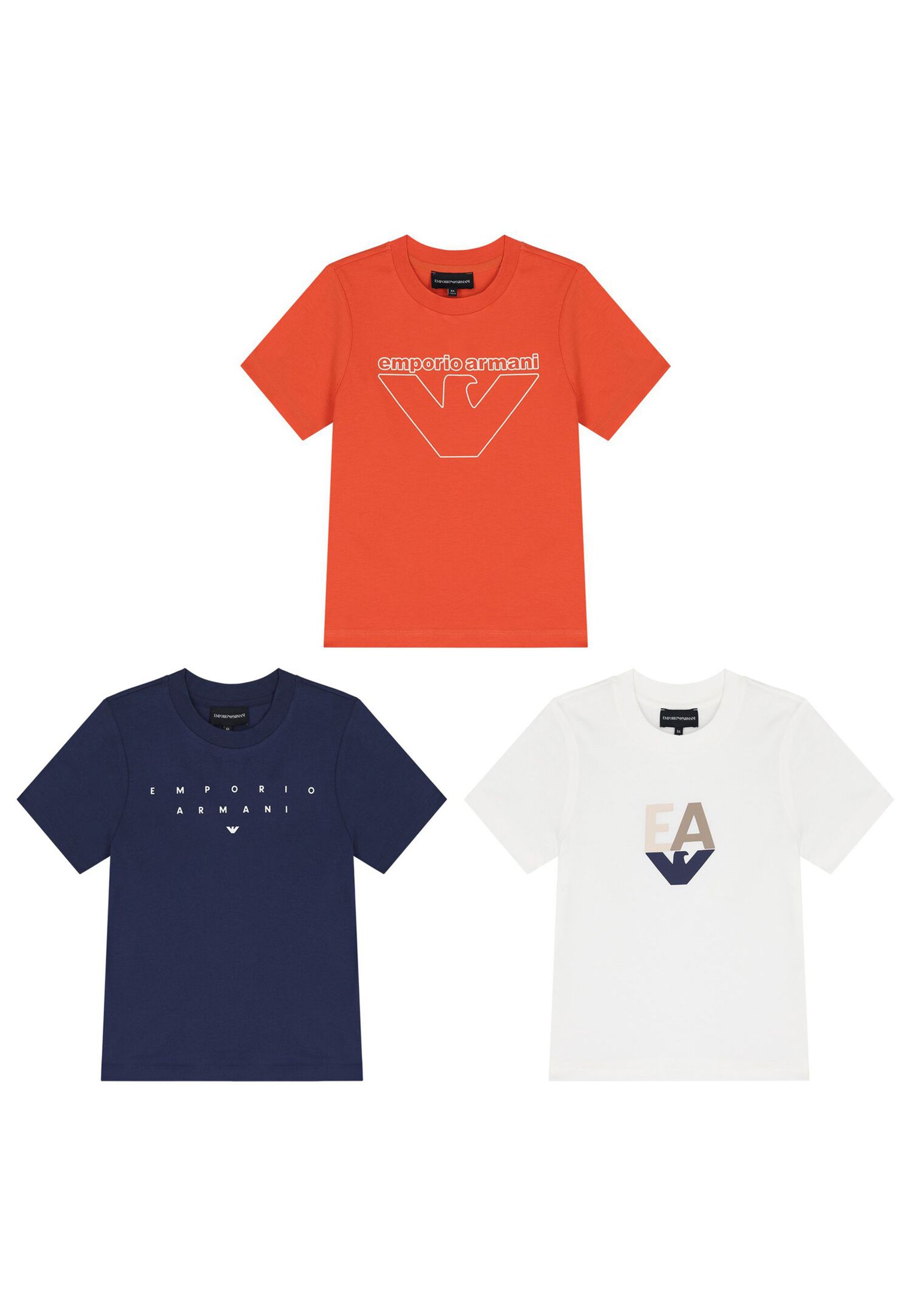 T-shirt Tris girocollo con stampa