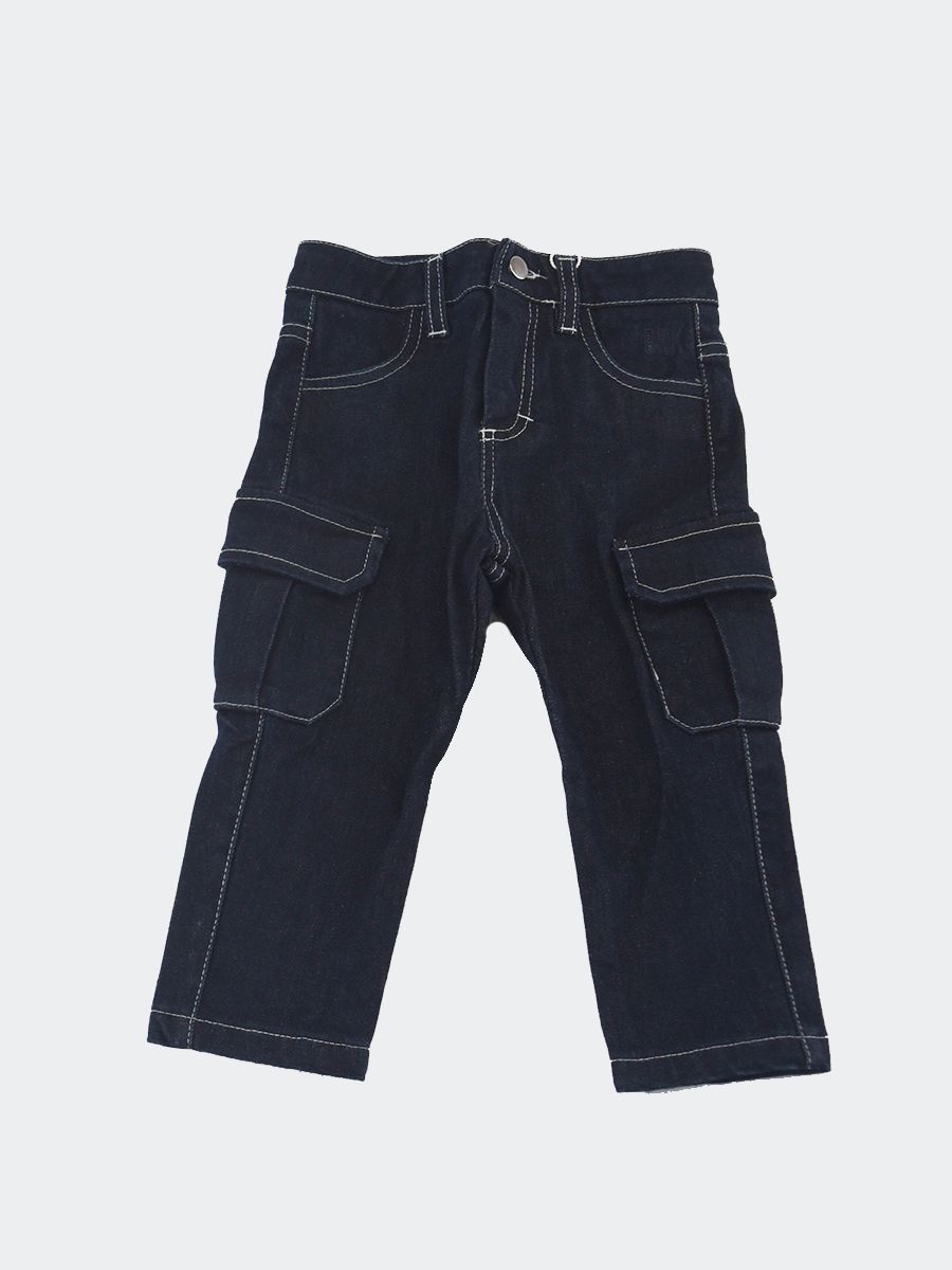 Pantalone denim Cargo