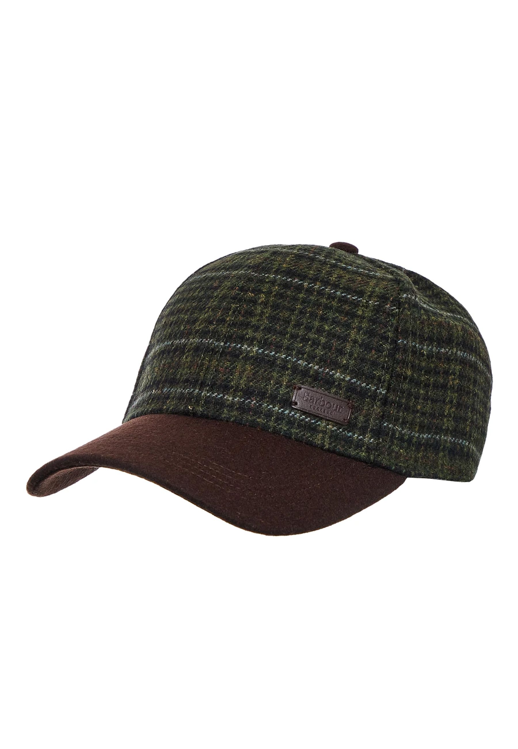 Cappello Tartan check Marrone e Verde