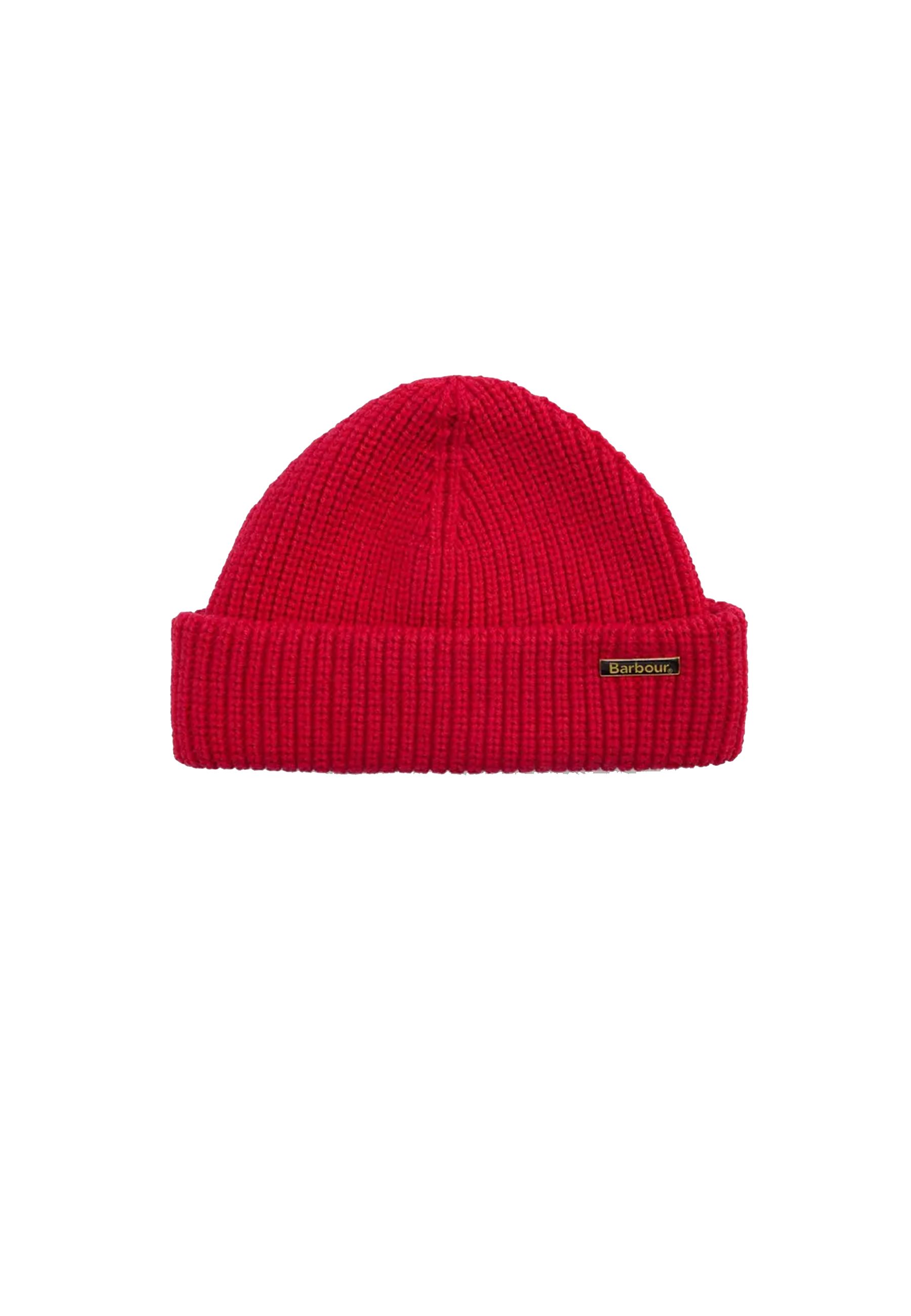 Cappello a zuccotto in maglia rosso