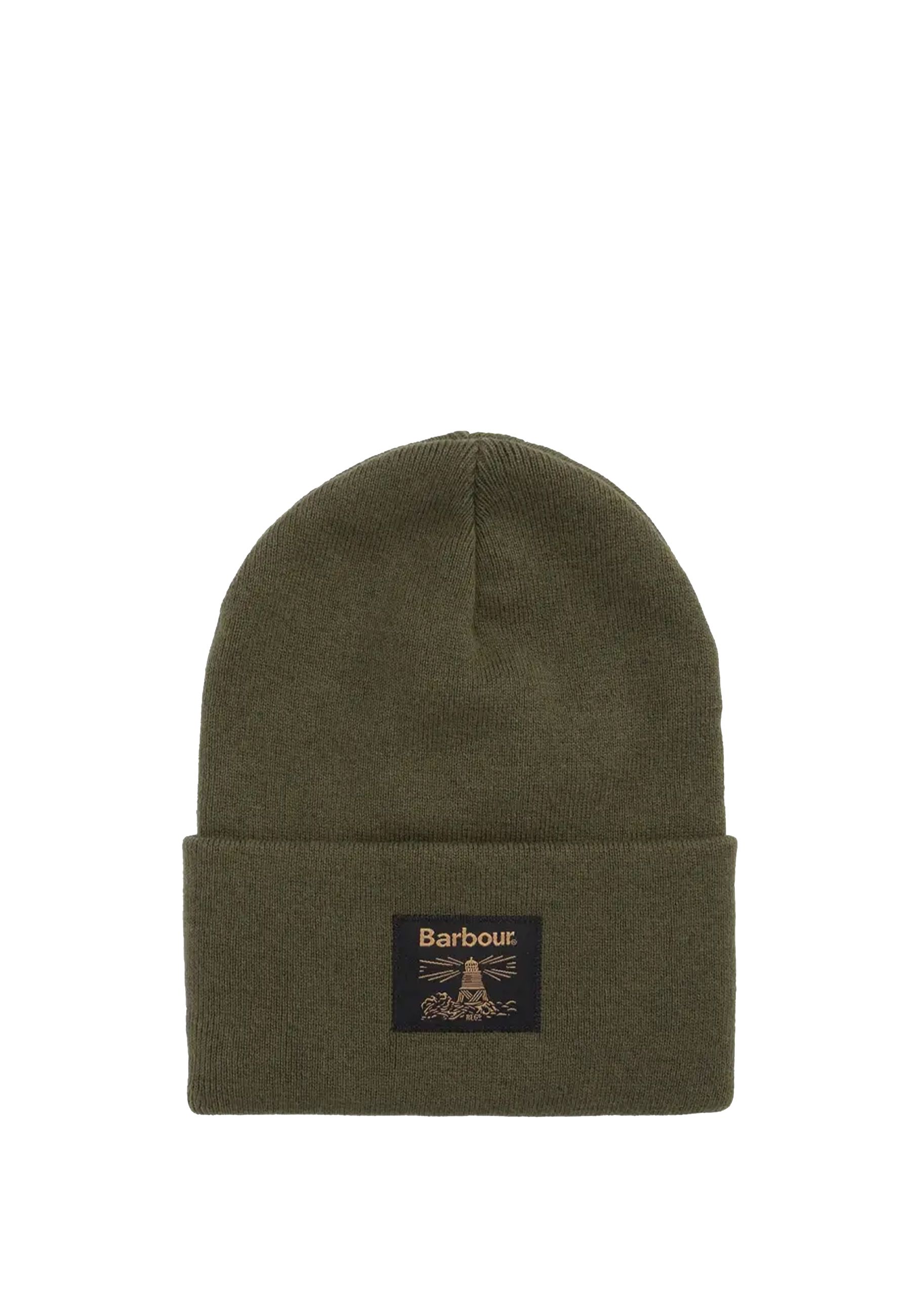 Cappello a zuccotto con risvolto in maglia marrone