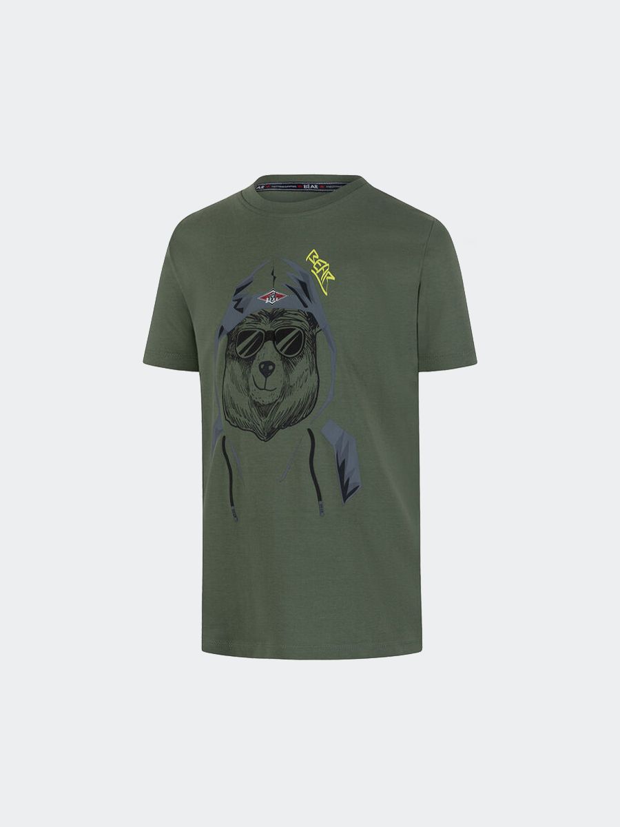 T-shirt  manica corta grizzly