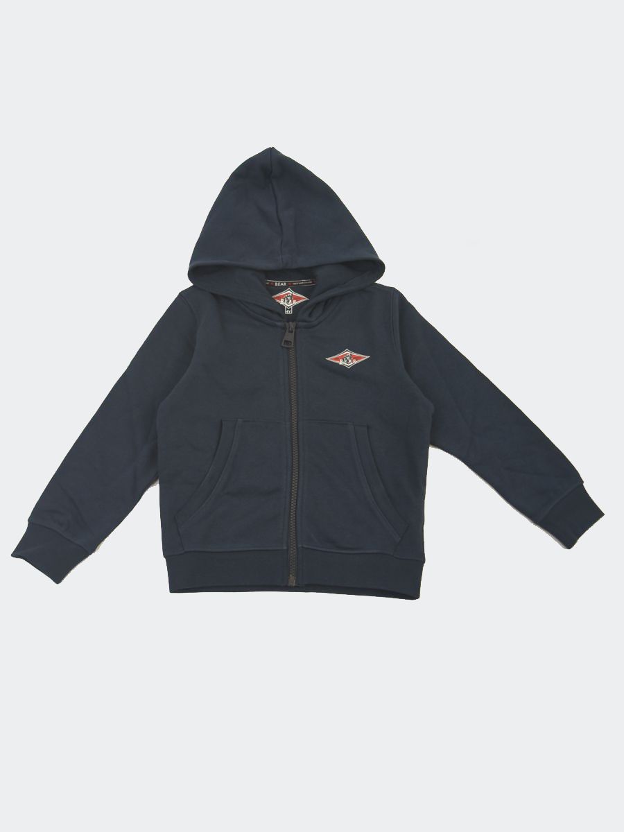 Felpa full zip hoodie small logo