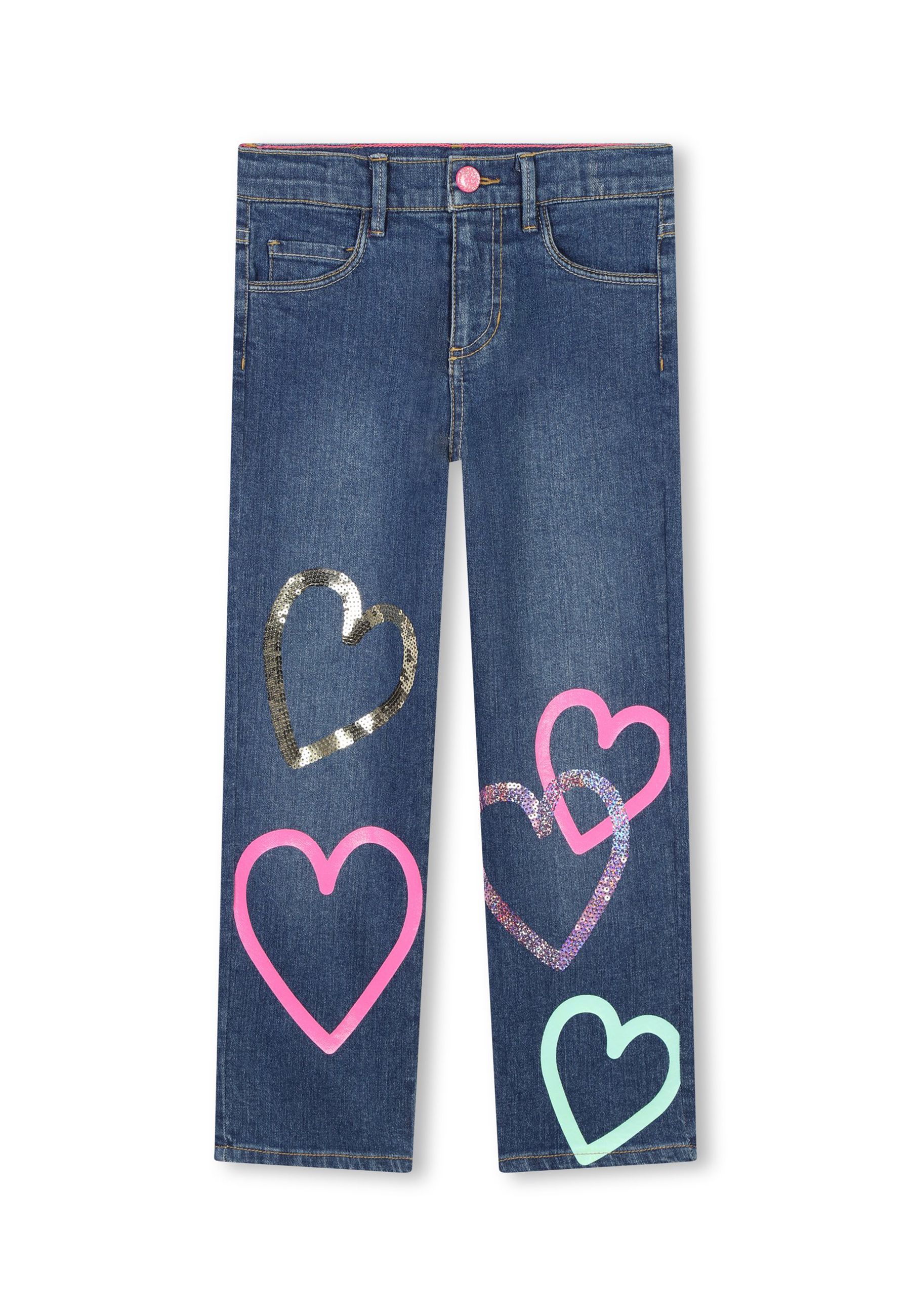 Jeans con disegno decorativo