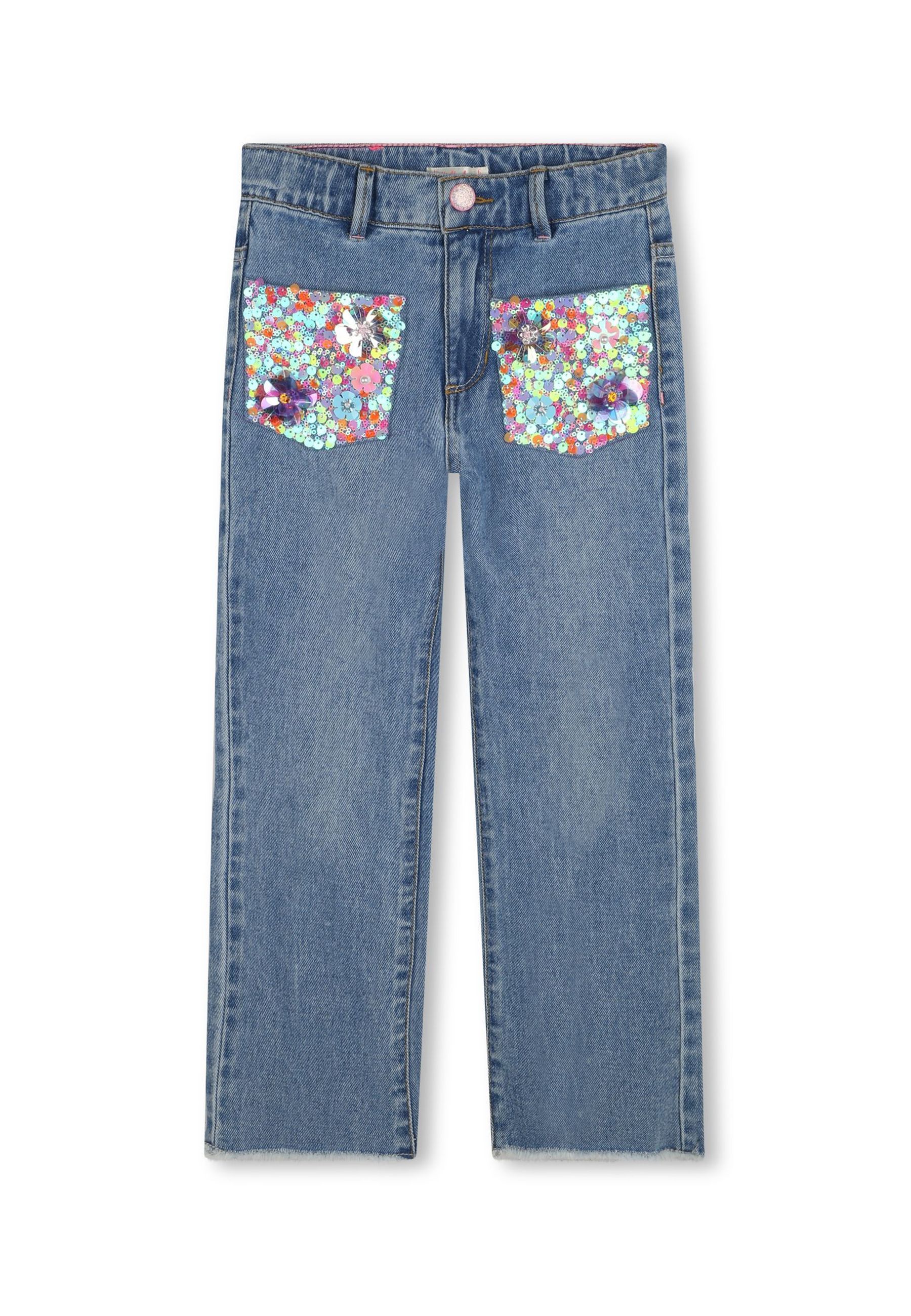 Jeans con paillettes scintillanti