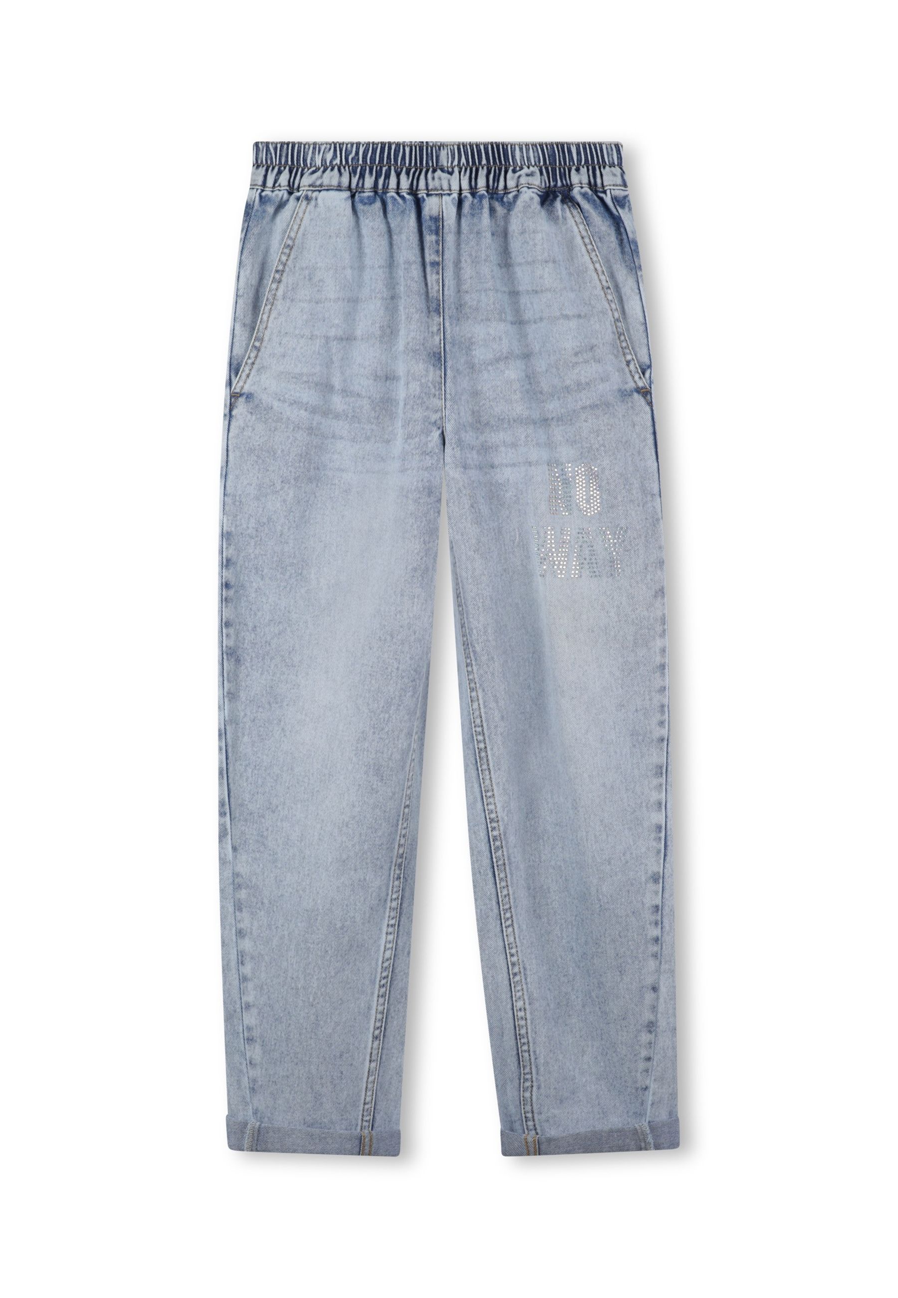Jeans lavaggio medio con Borchie