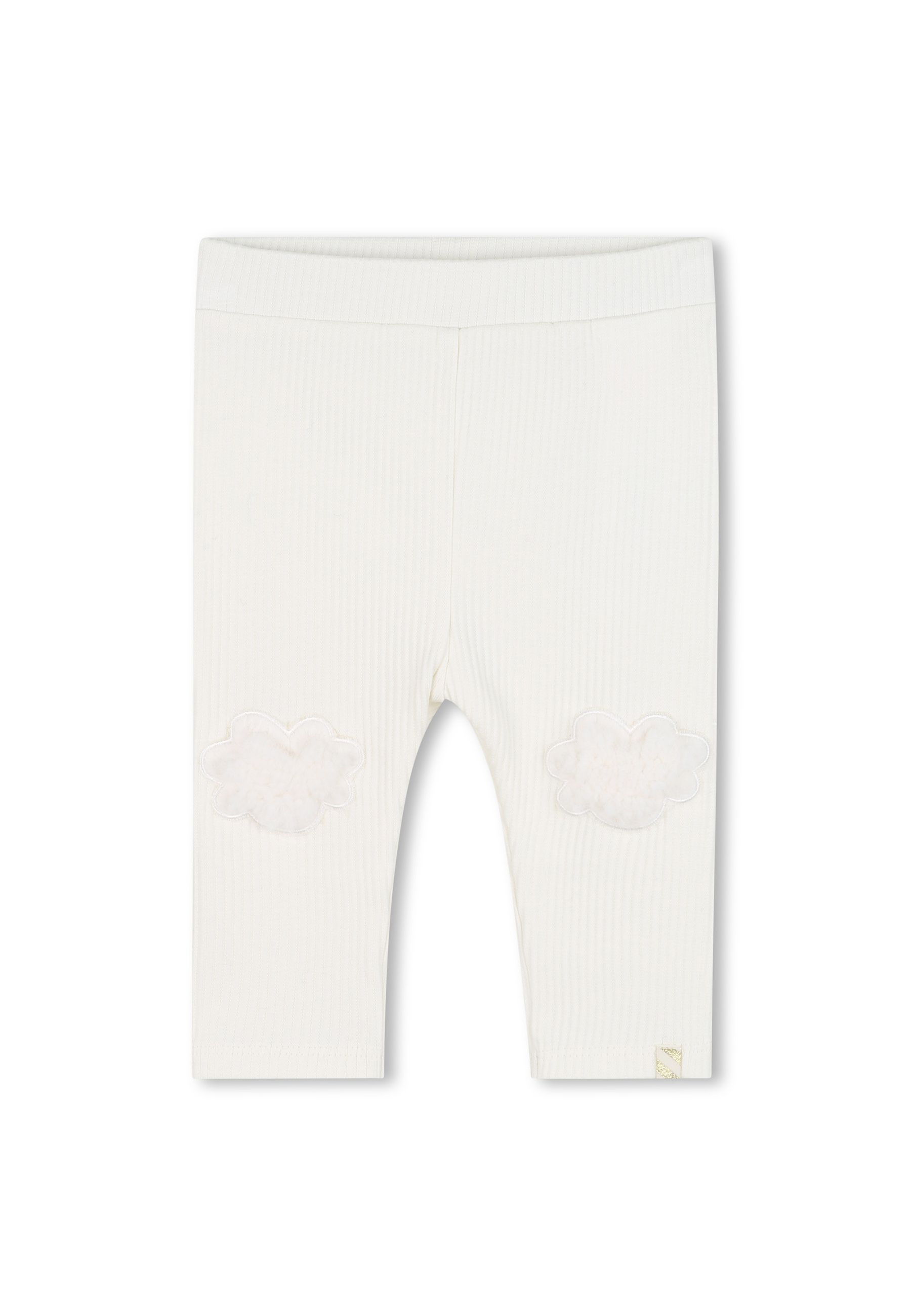 Leggings con pelliccia decorativa