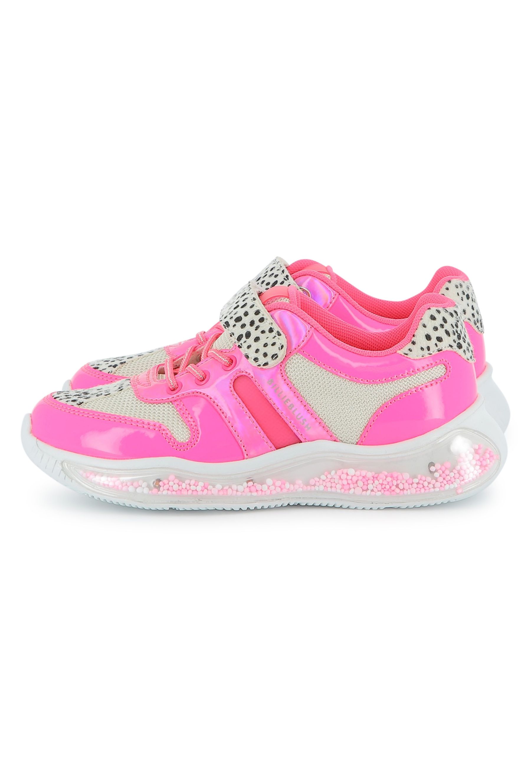 Sneakers con Chiusura a strappo e lacci elastici bicolore