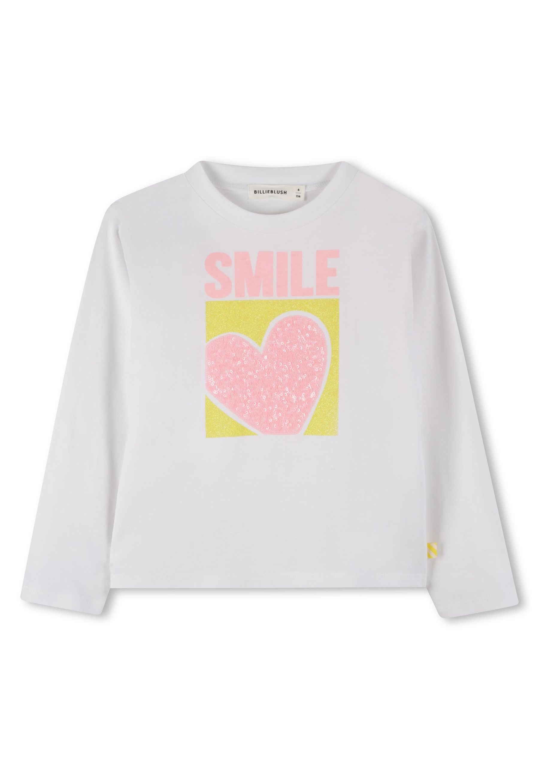 T-shirt illustrazione frontale con paillettes