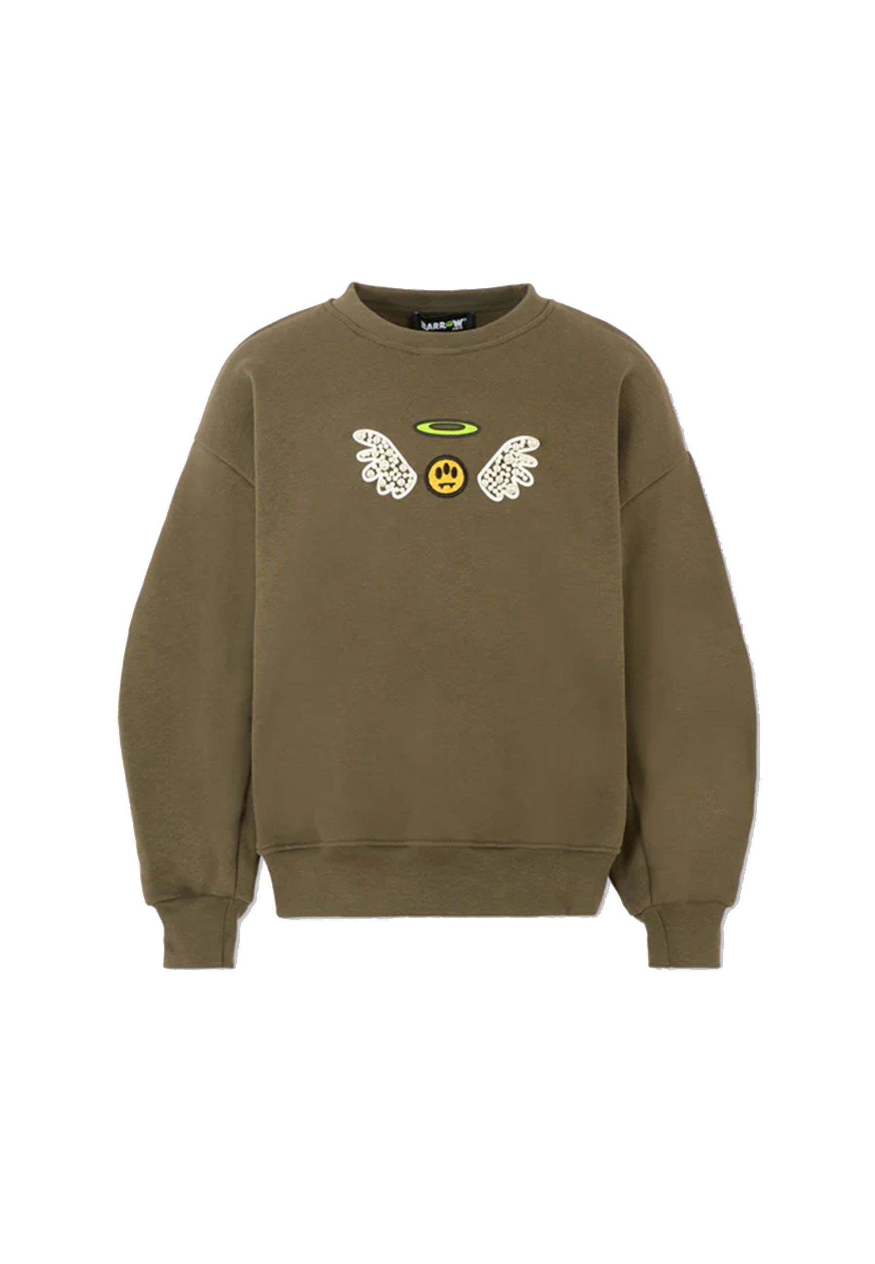 Felpa Verde per bambina con stampa Bear e perle