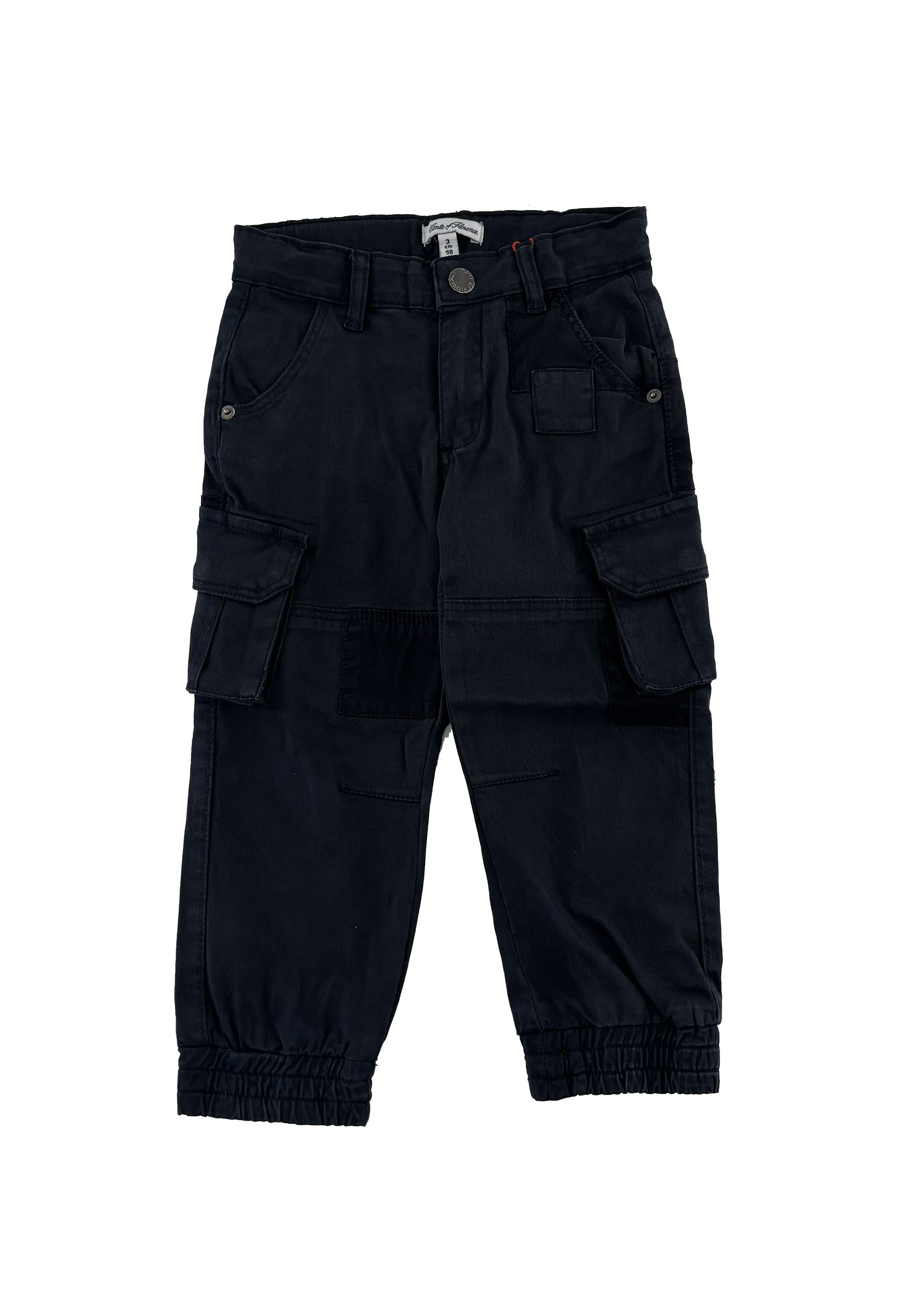 Pantalone Blu cargo con elastico
