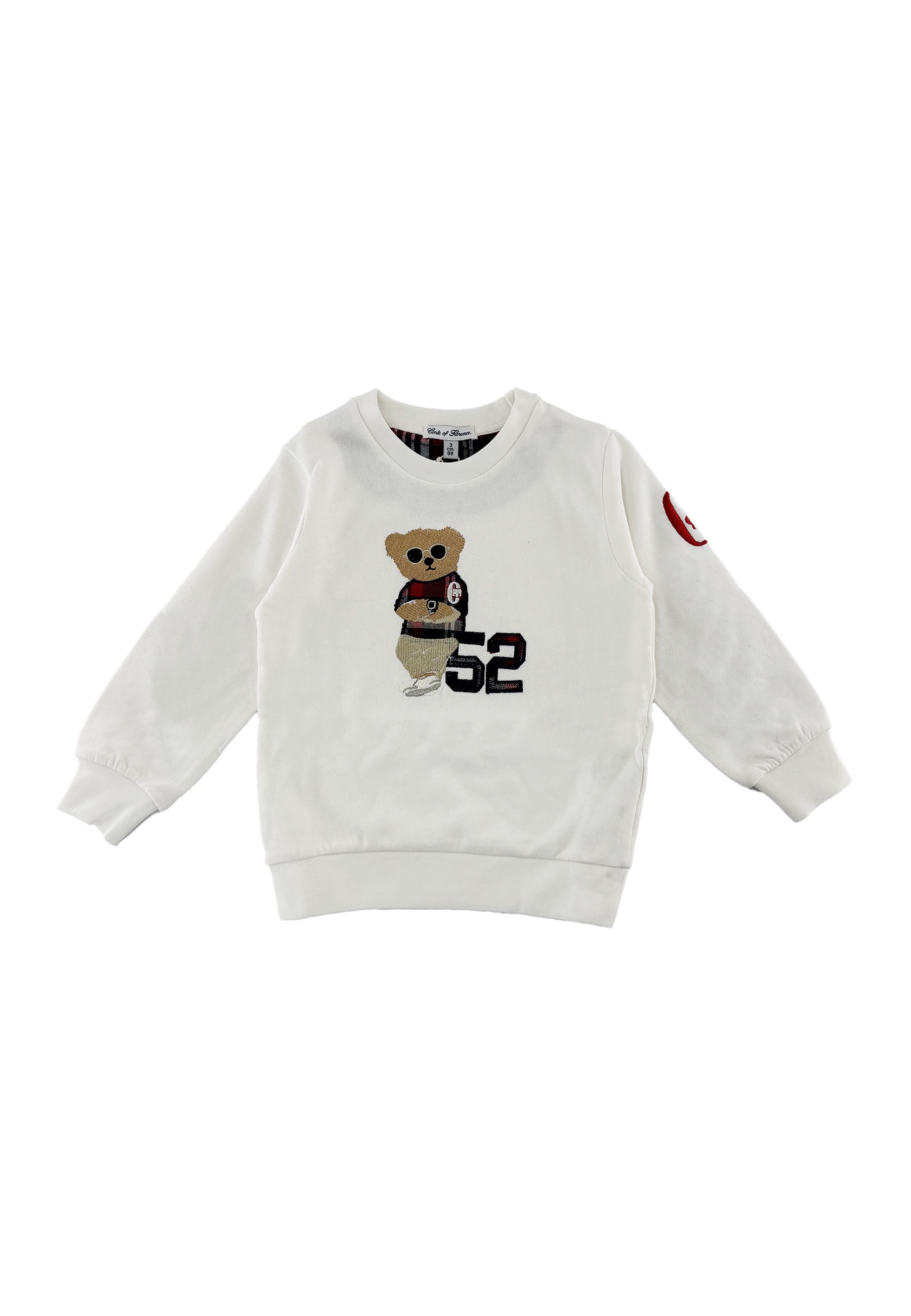 Felpa girocollo Bear  blu