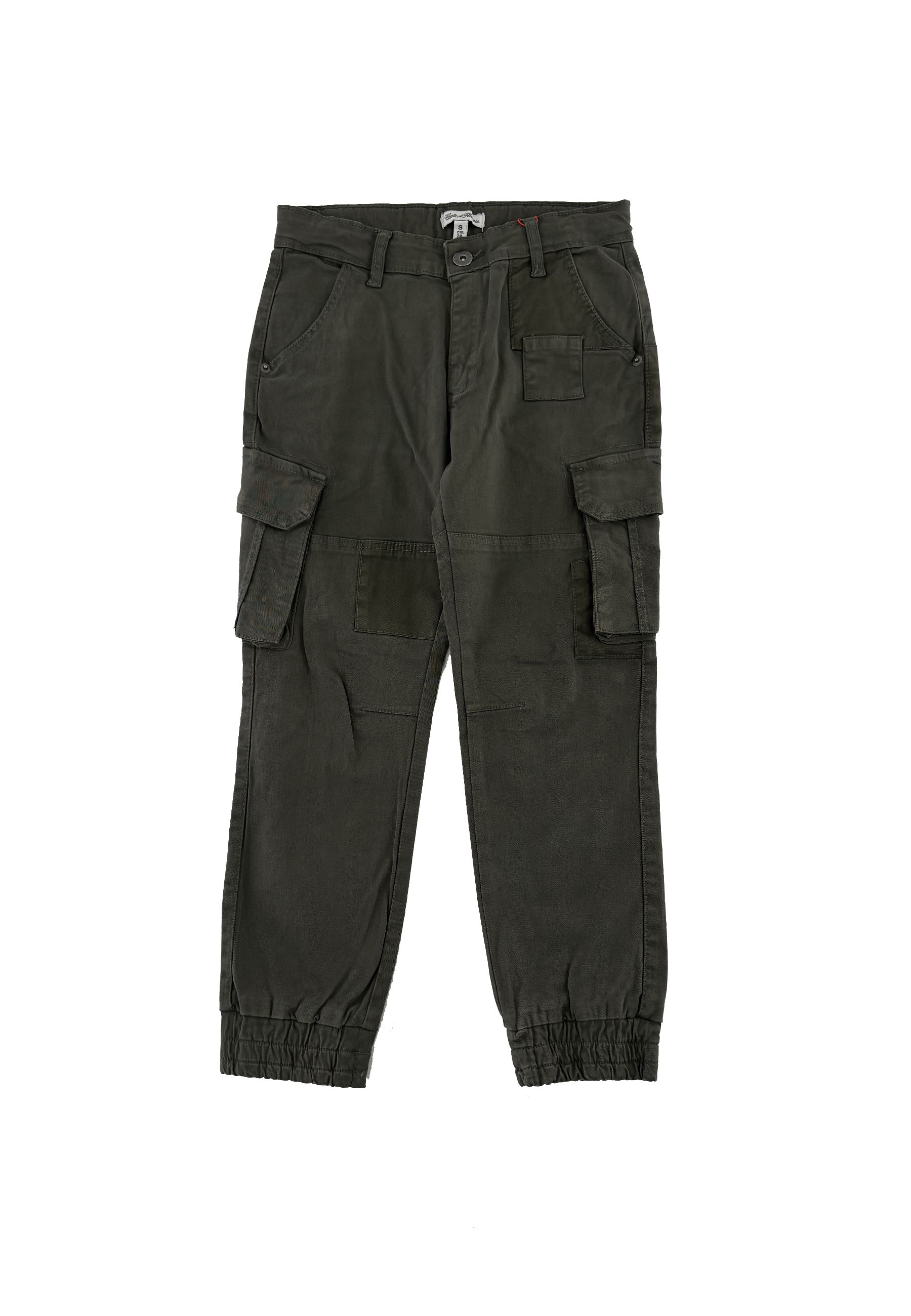 Pantalone Blu cargo con elastico
