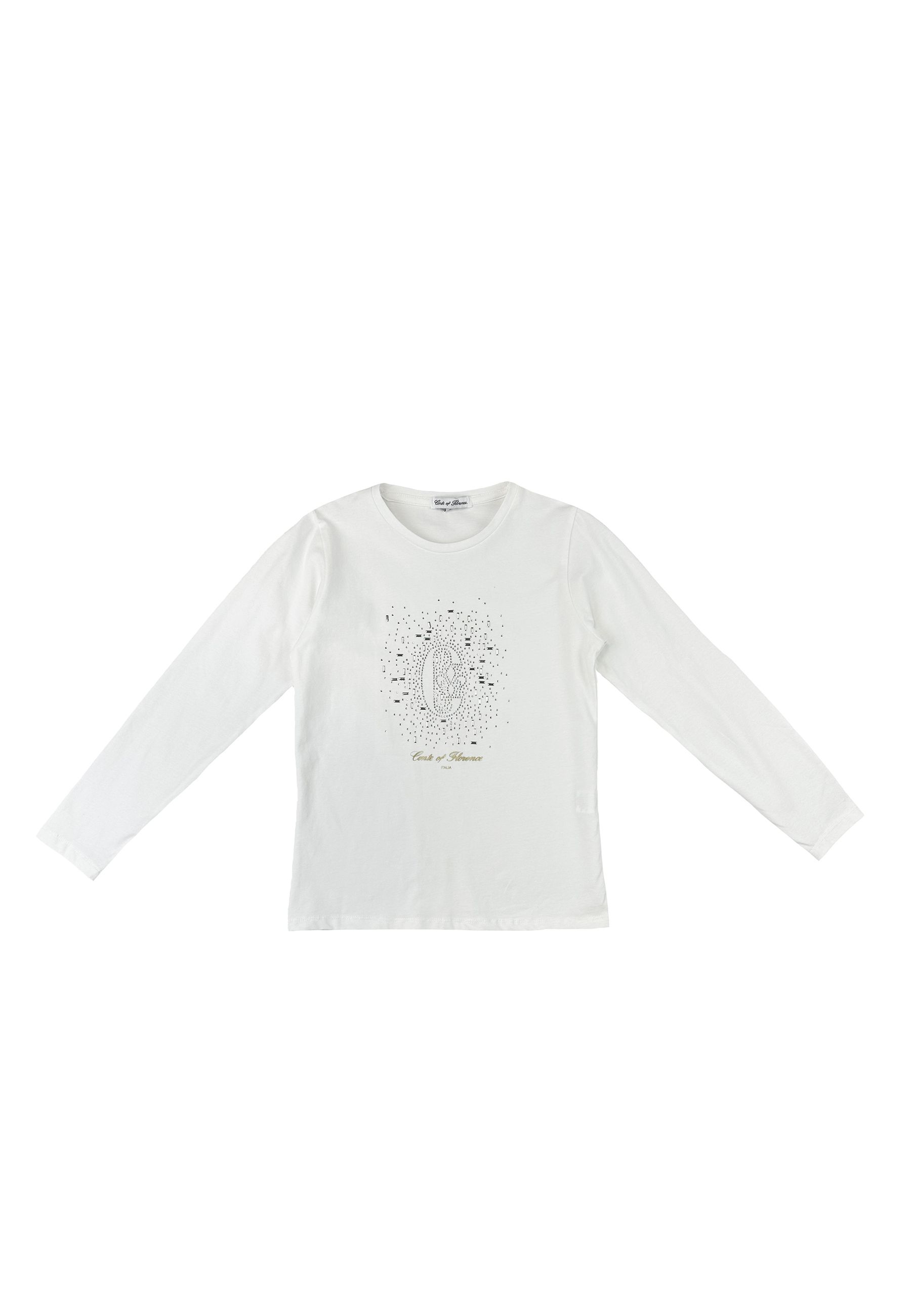 T-shirt girocollo con Logo frontale