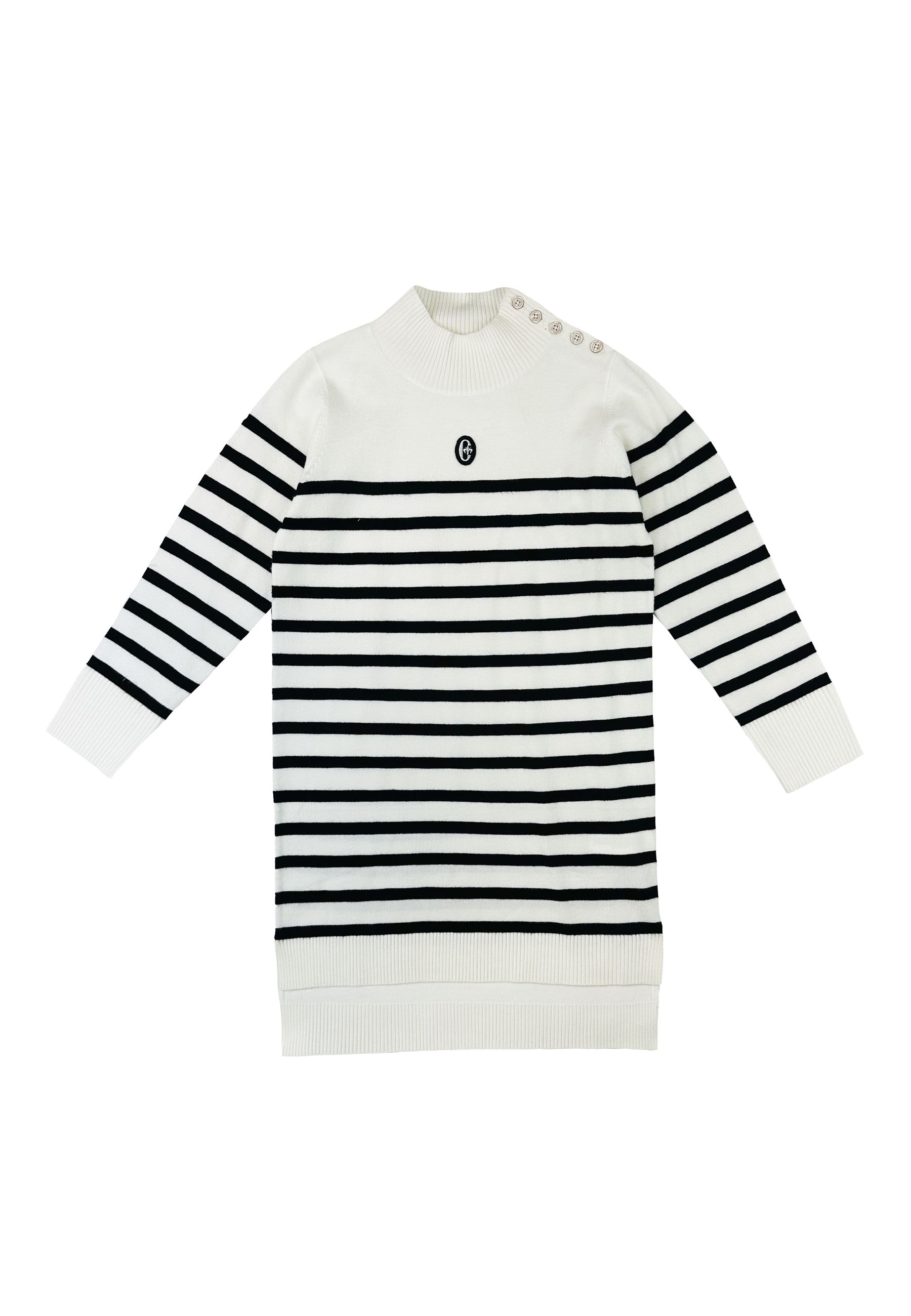 Maglia maximaglia  collo alto righe