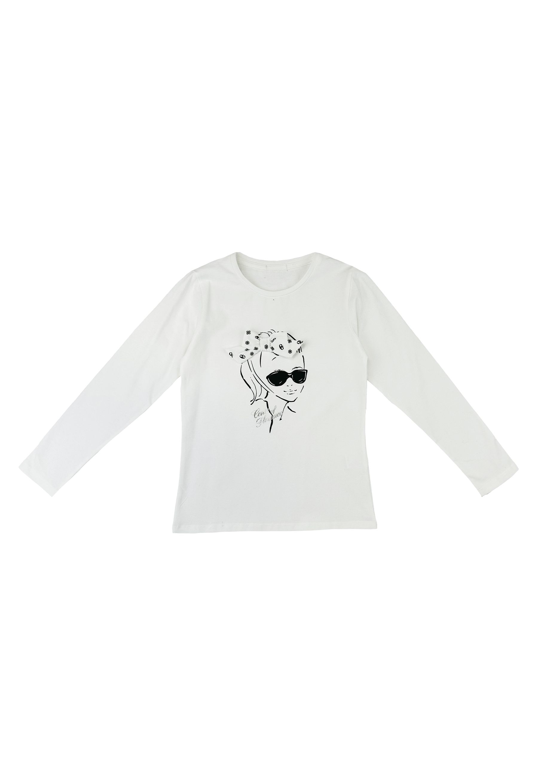 T-shirt girocollo con Logo frontale