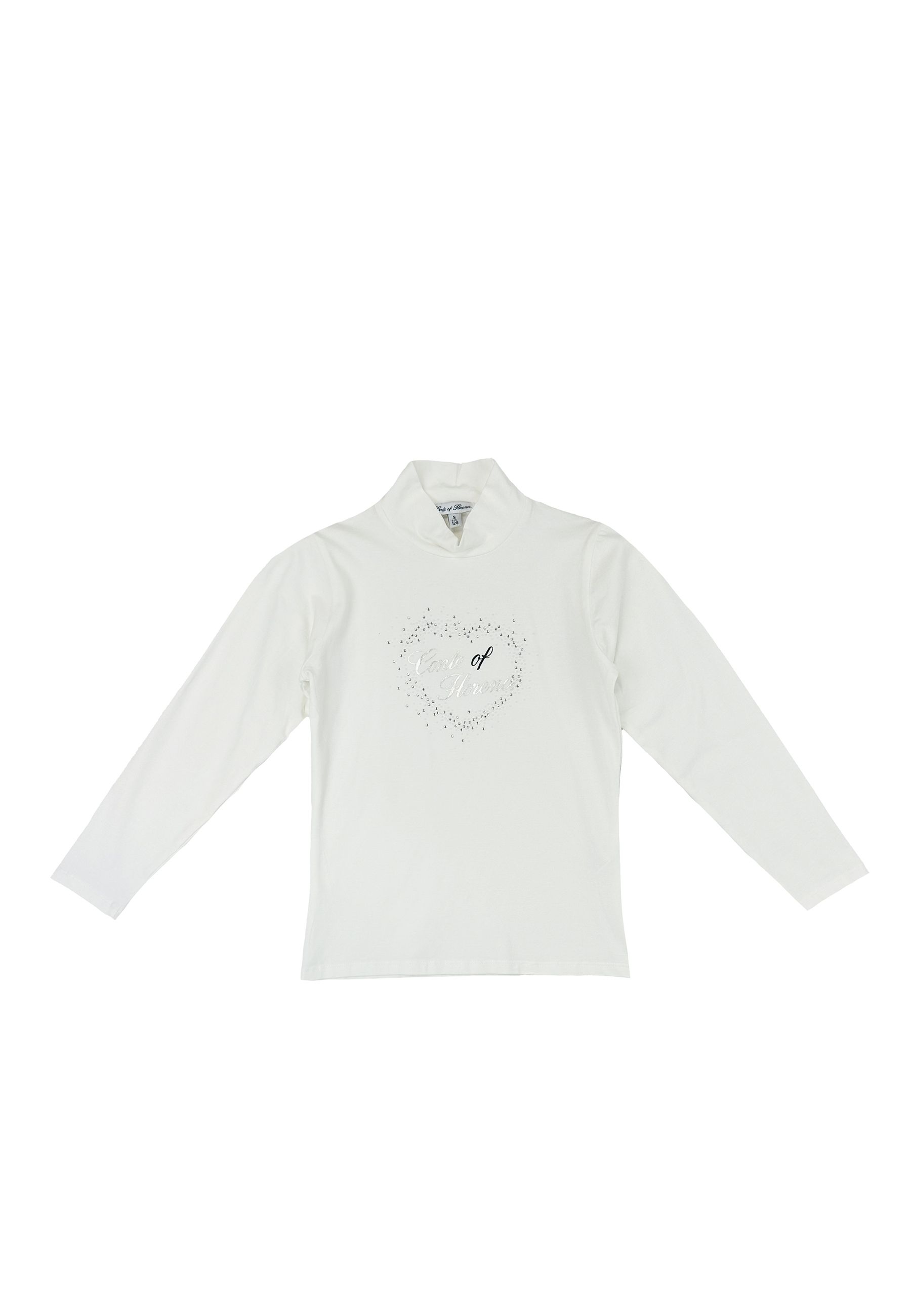 T-shirt lupetto con Logo frontale