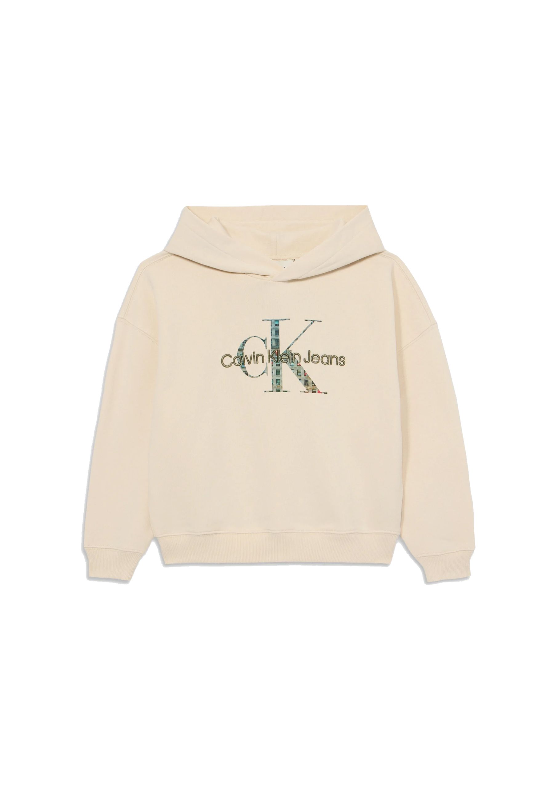 Felpa con cappuccio e logo ricamo