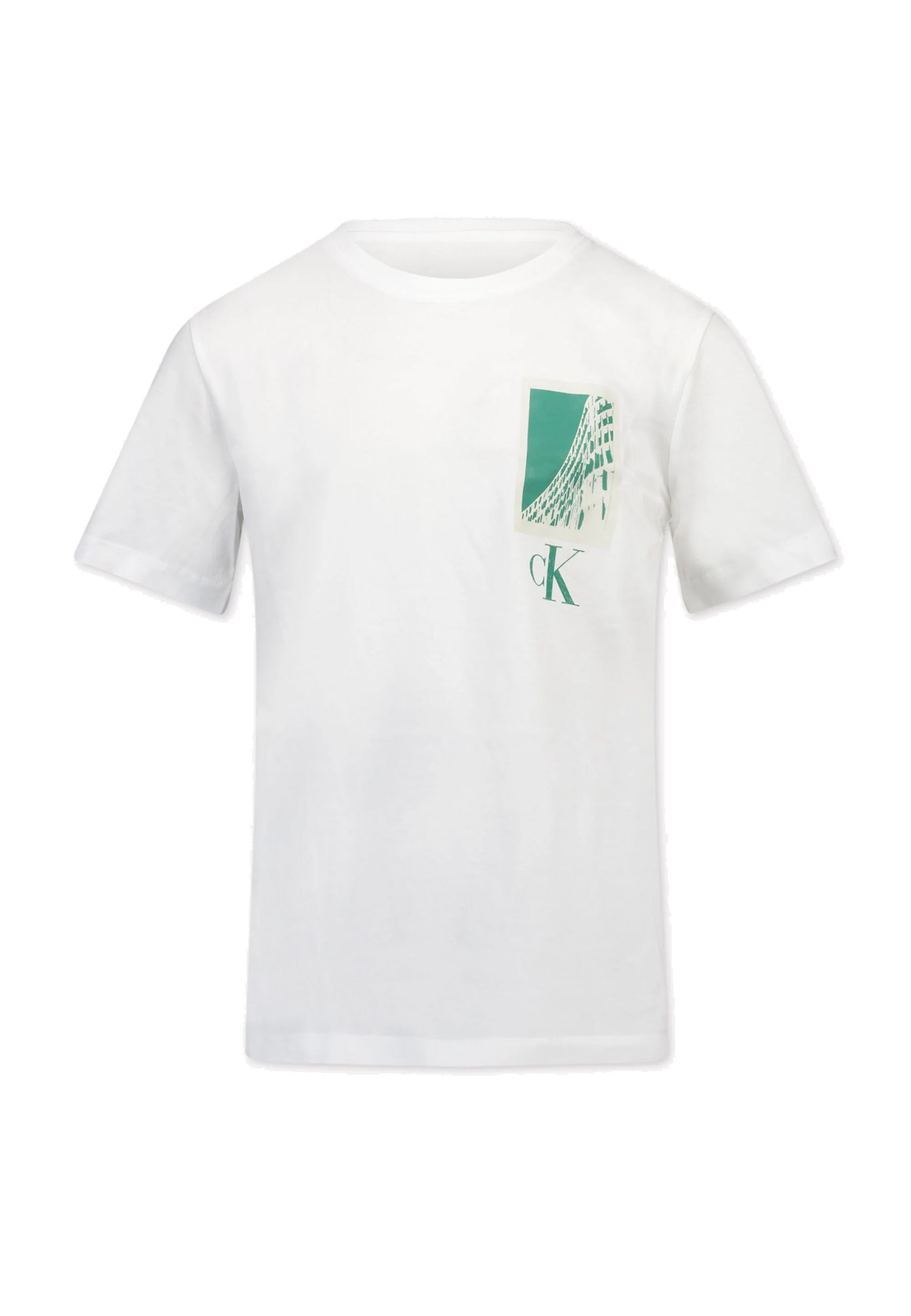 T-shirt girocollo Bicolore con logo