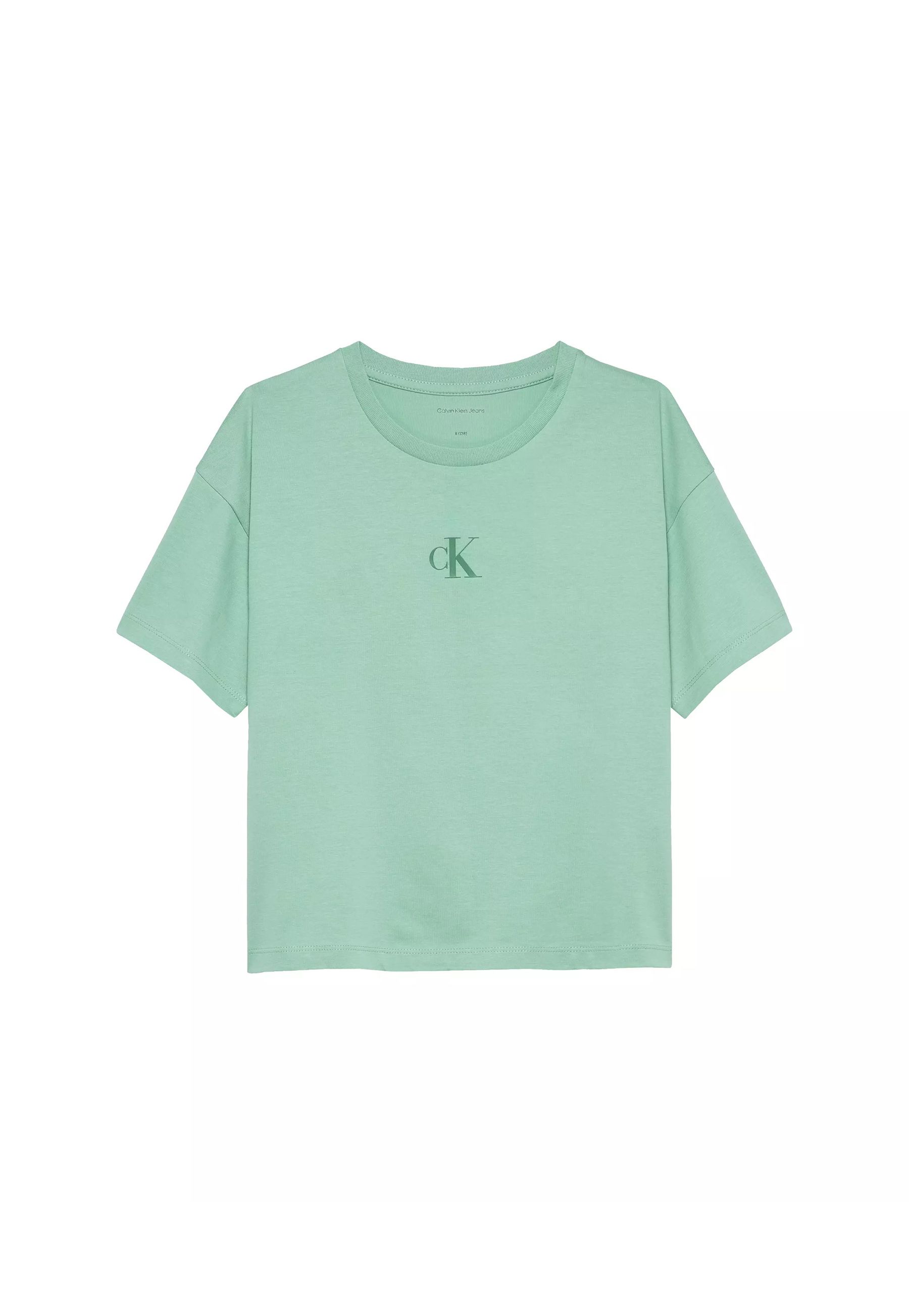 T-shirt boxy con logo ck