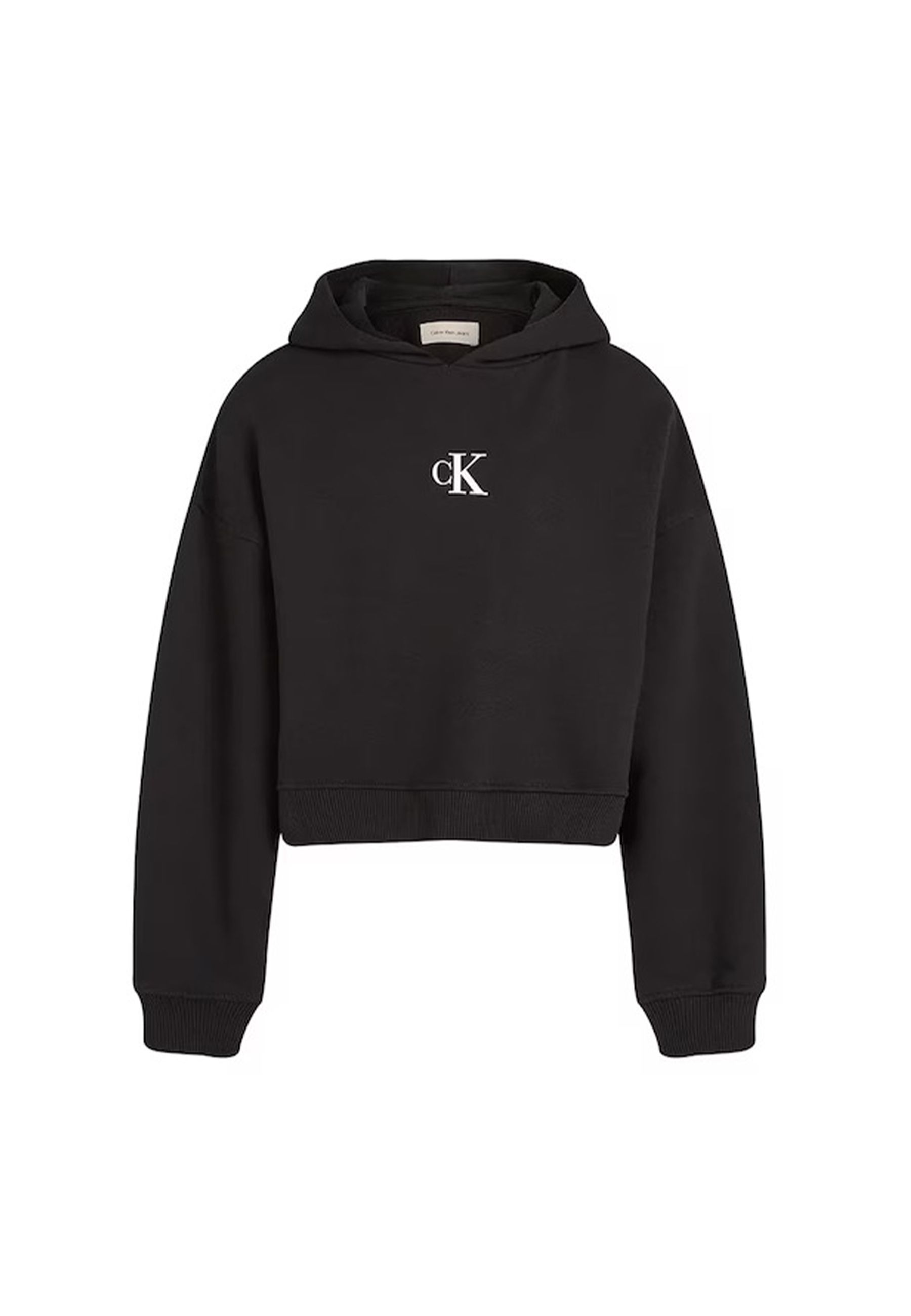 Felpa con cappuccio boxy fit con logo