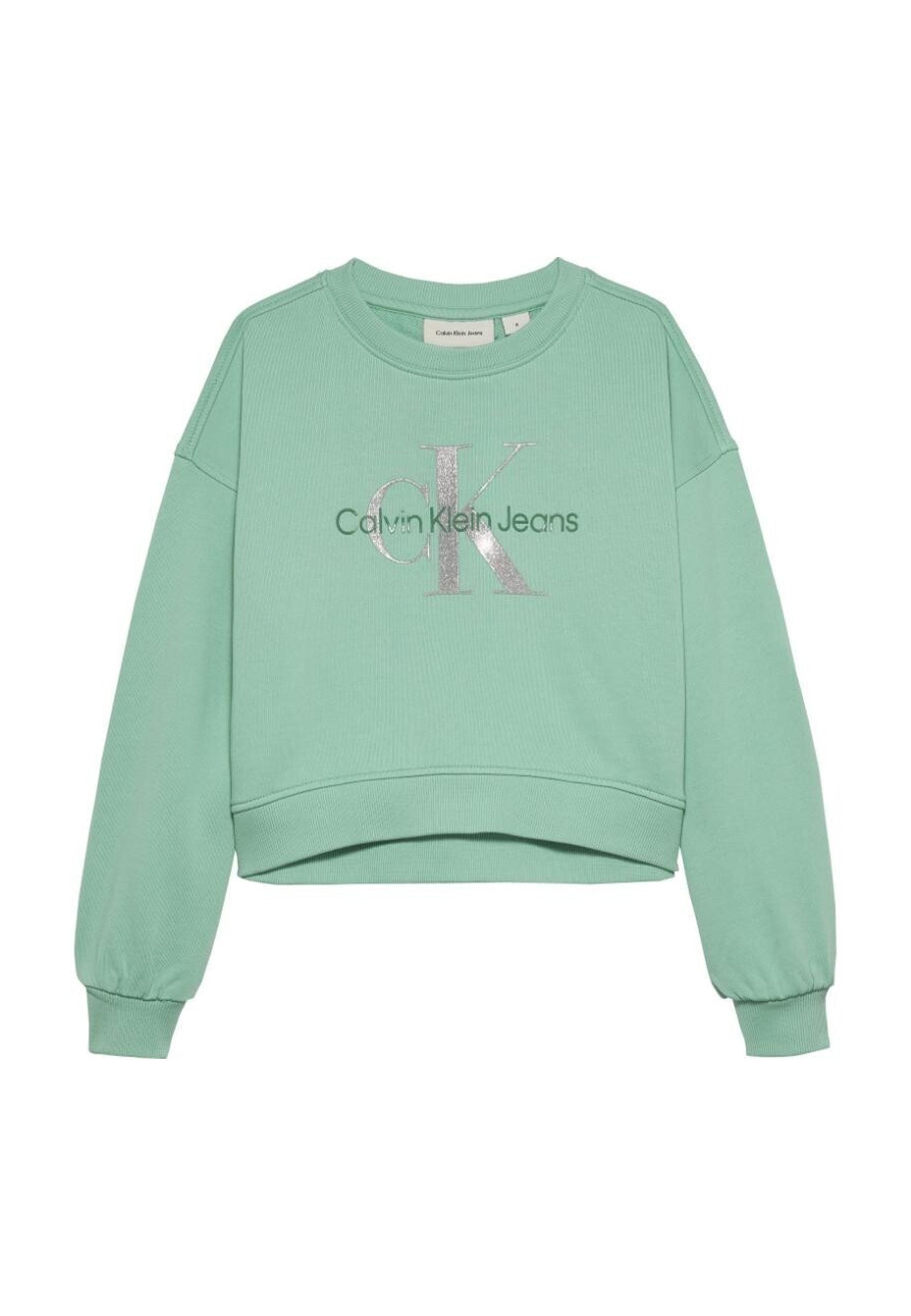 Felpa girocollo glitter monologo