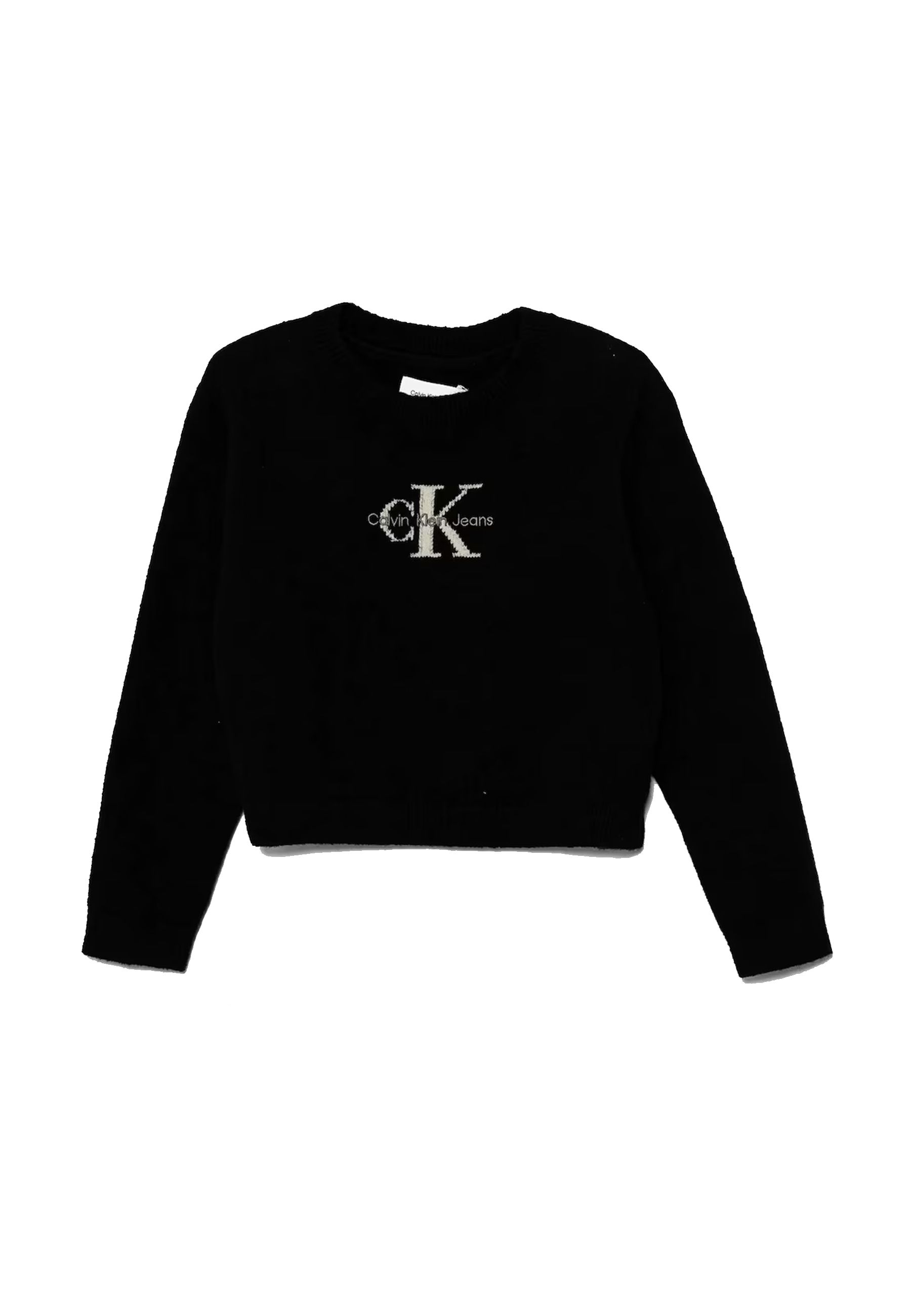Maglia girocollo monologo nero