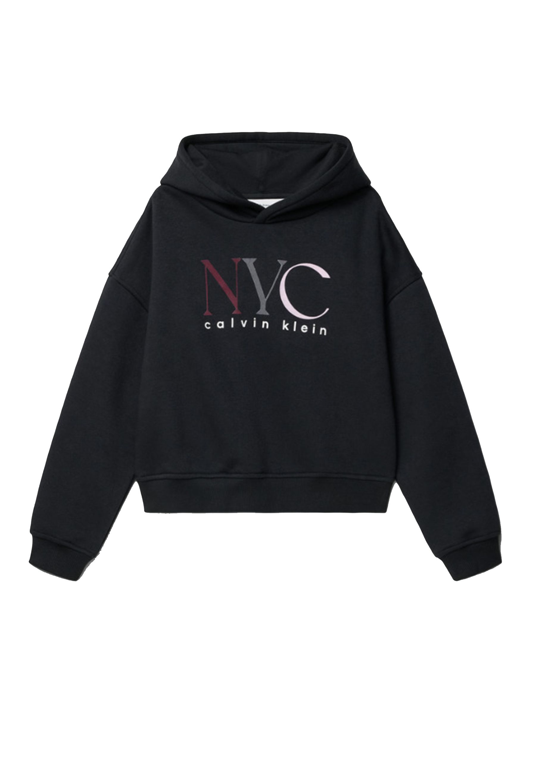 Felpa con cappuccio con grafica di new york