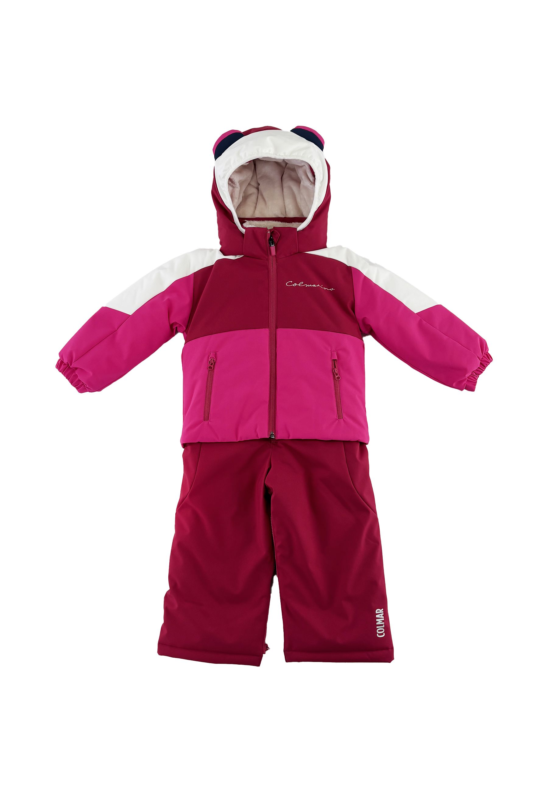 Completo Sportivo set da sci per neonati multicolore rosa
